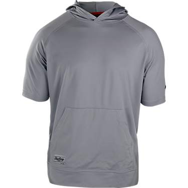 Rawlings Men's Hooded Short Sleeve Baseball Sweatshirt                                                                          