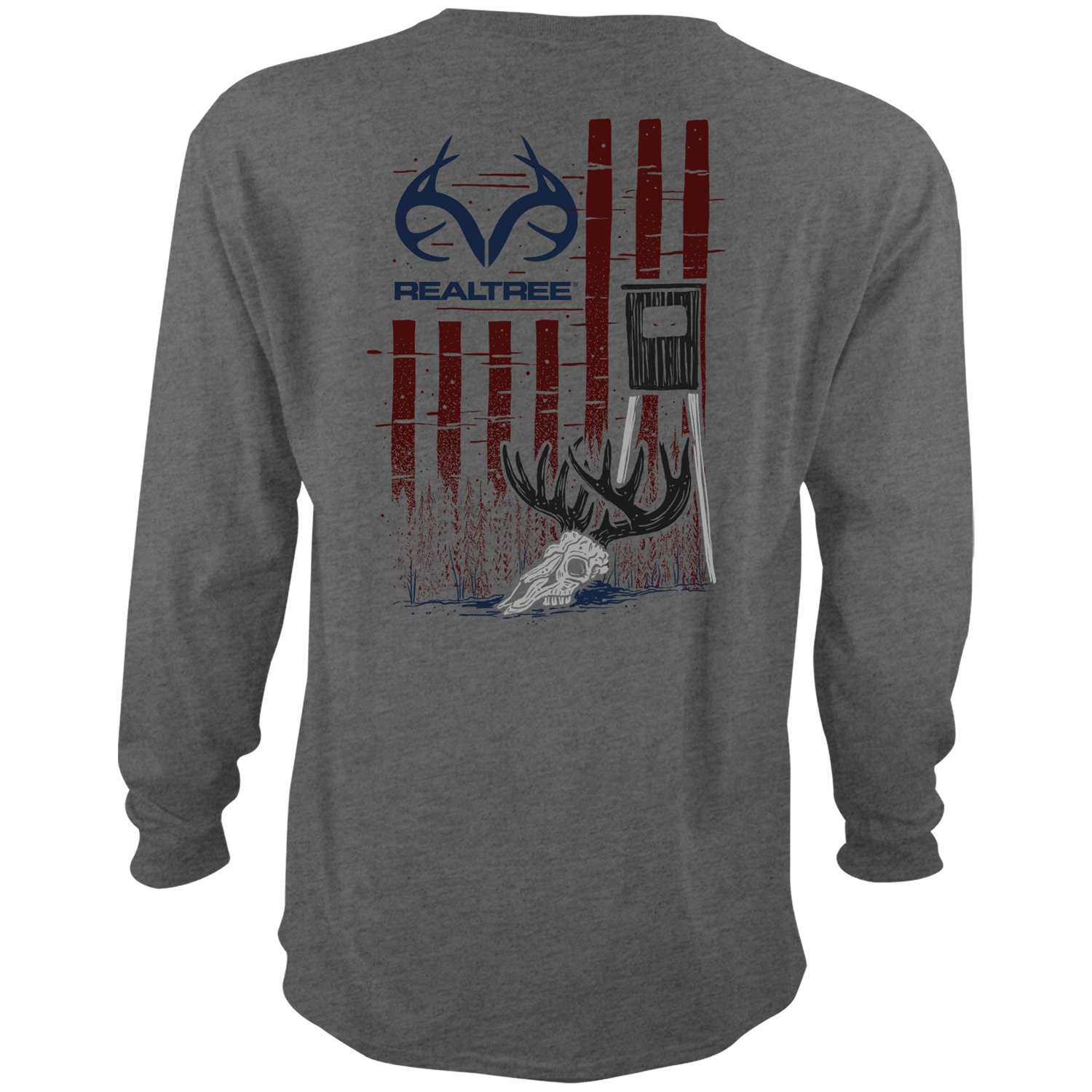Realtree Men's Deer Stand Flag Long Sleeve Graphic T-shirt - view number 2
