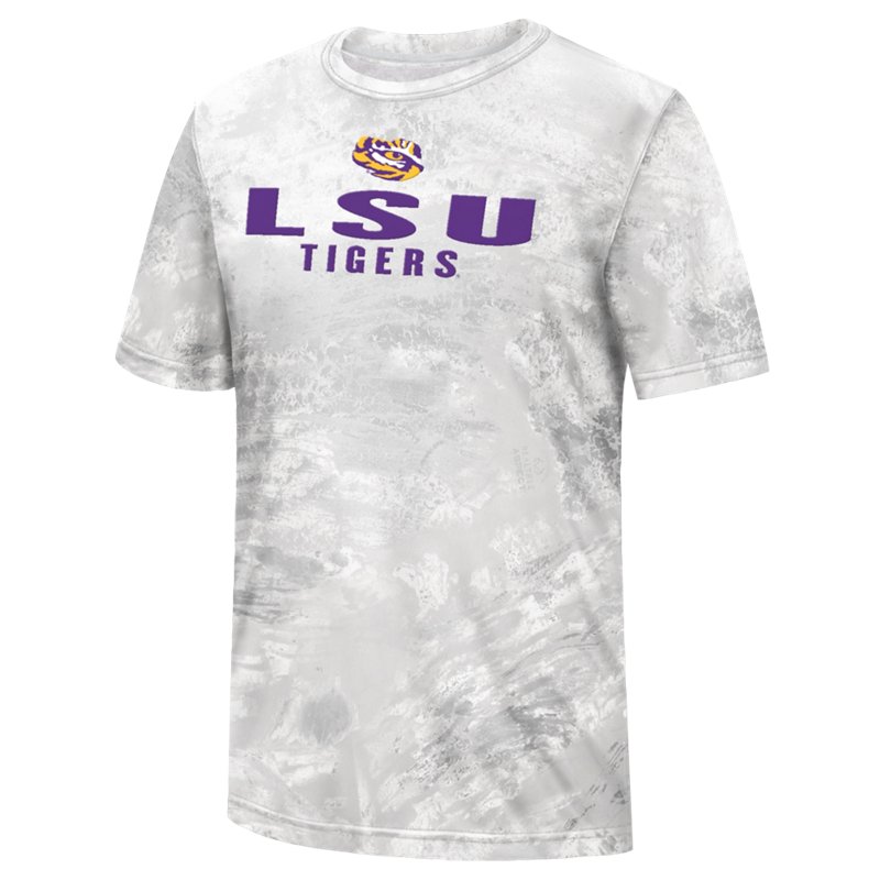 Realtree Men's Louisiana State University Gulf Stream Performance Fishing T-Shirt White, Large - NCAA Men's Tops at Academy Sports thumbnail