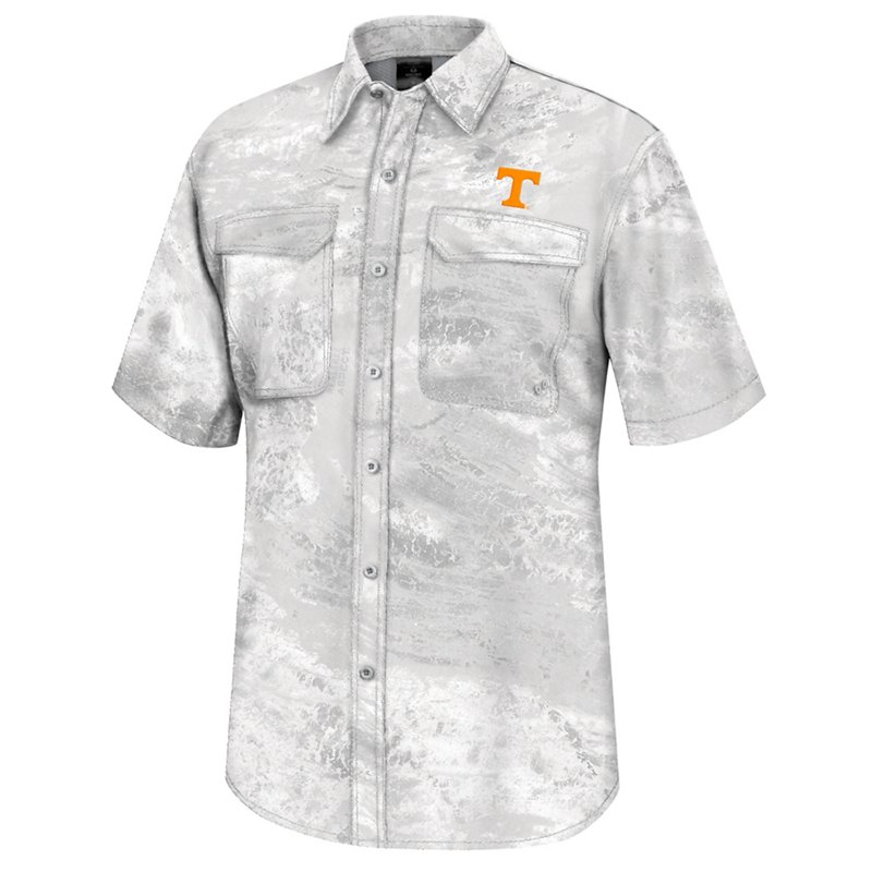 Realtree Men's University of Tennessee Huron Fishing Shirt White, Medium - NCAA Mens Tops at Academy Sports