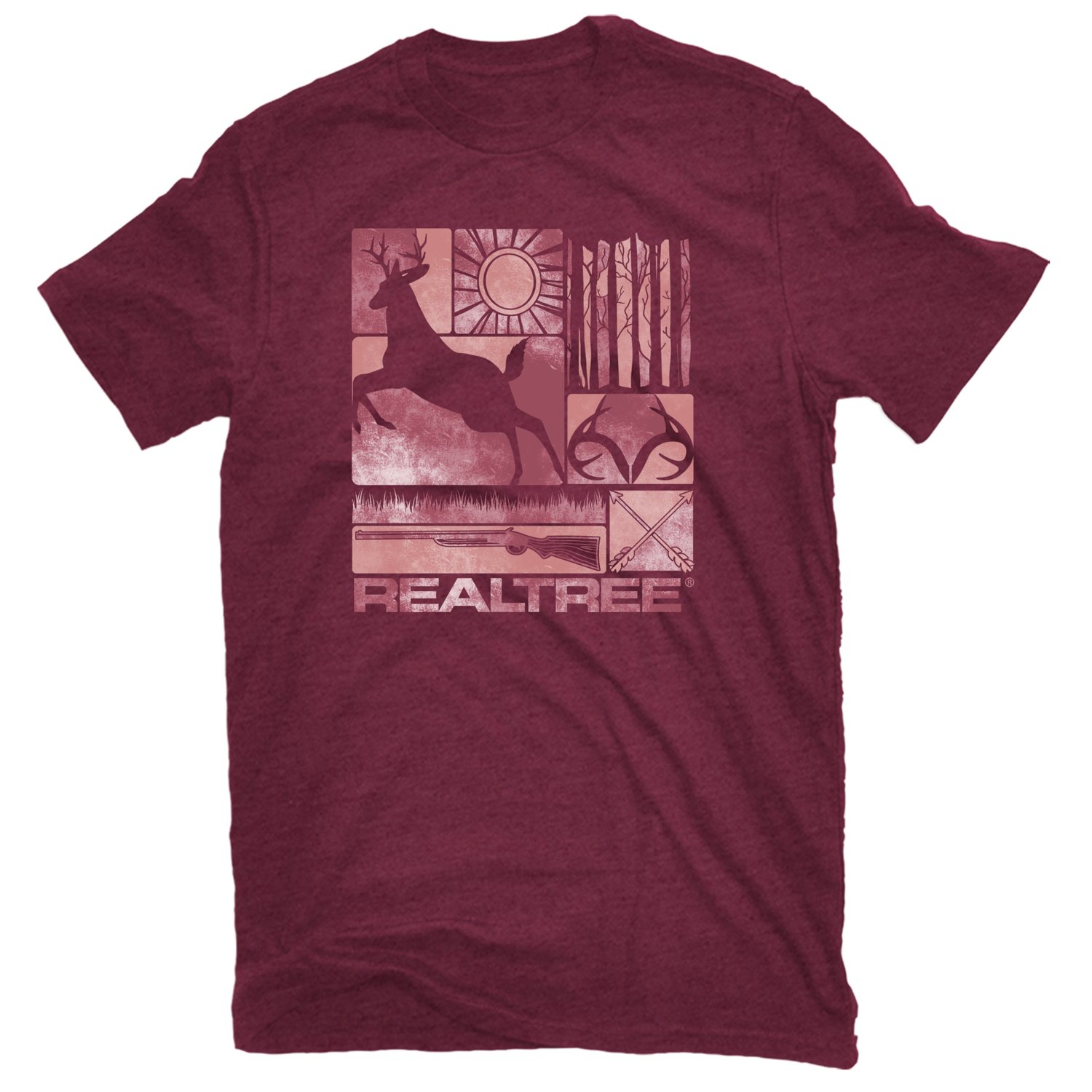 Realtree Women's Deer Jump Sun Scene Short Sleeve T-shirt  - view number 1