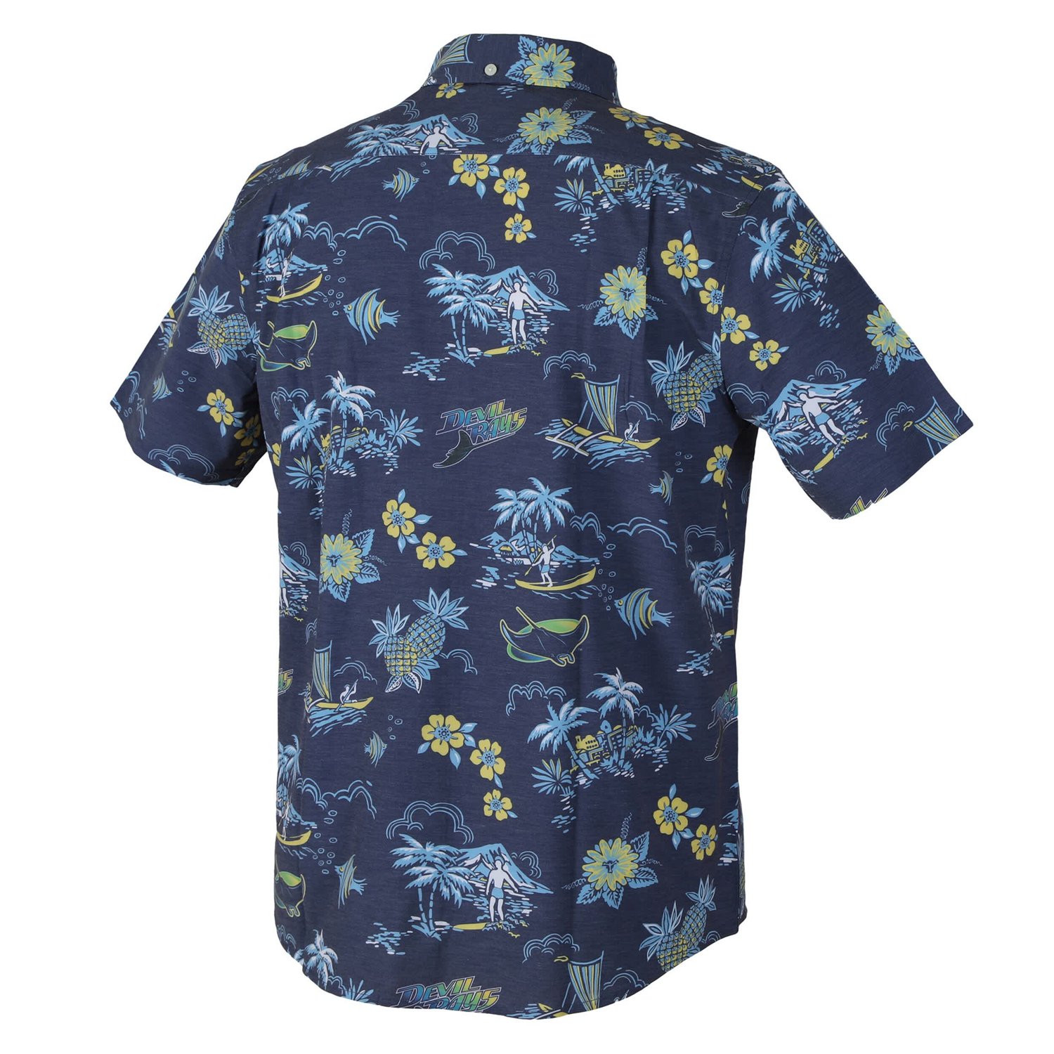 Reyn Spooner Dark Tampa Bay Rays Kekai Button-Down Shirt - view number 3