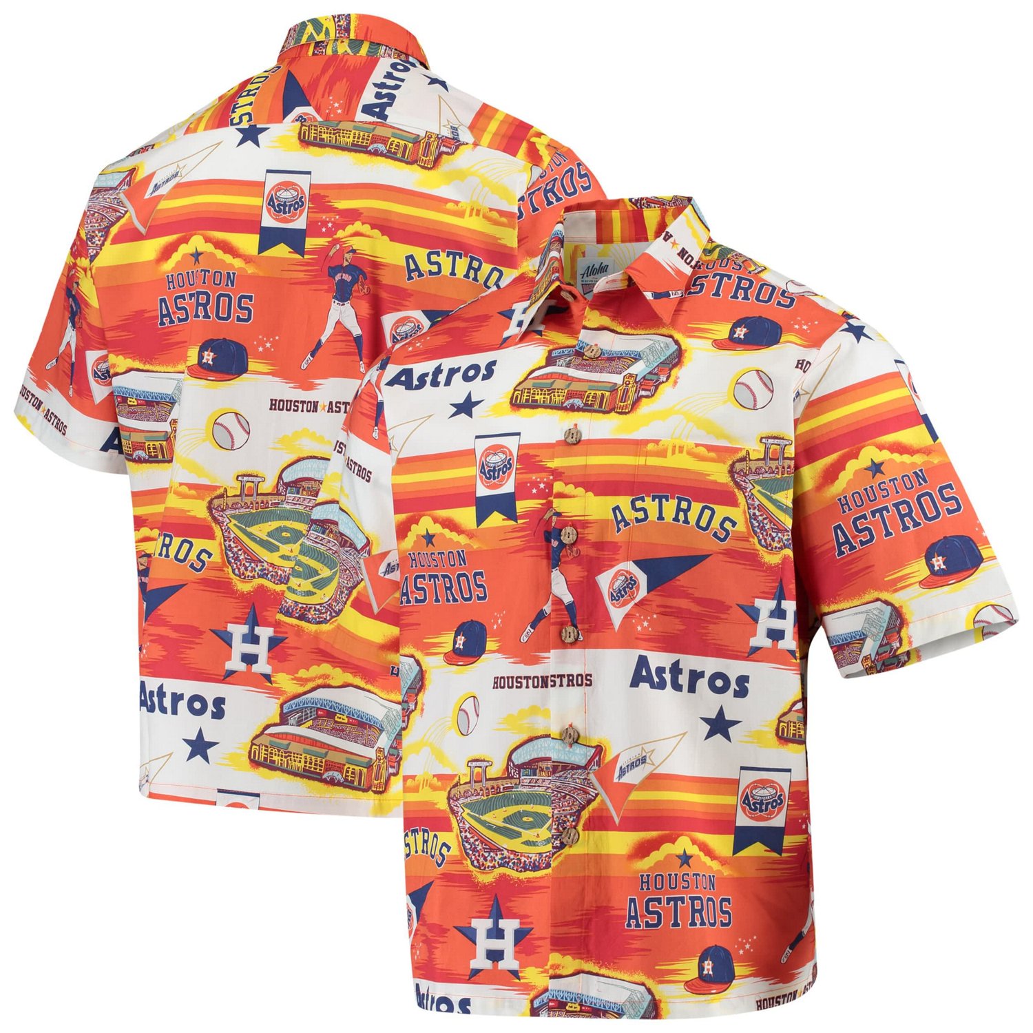 Reyn Spooner Houston Astros Scenic Button-Up Shirt
