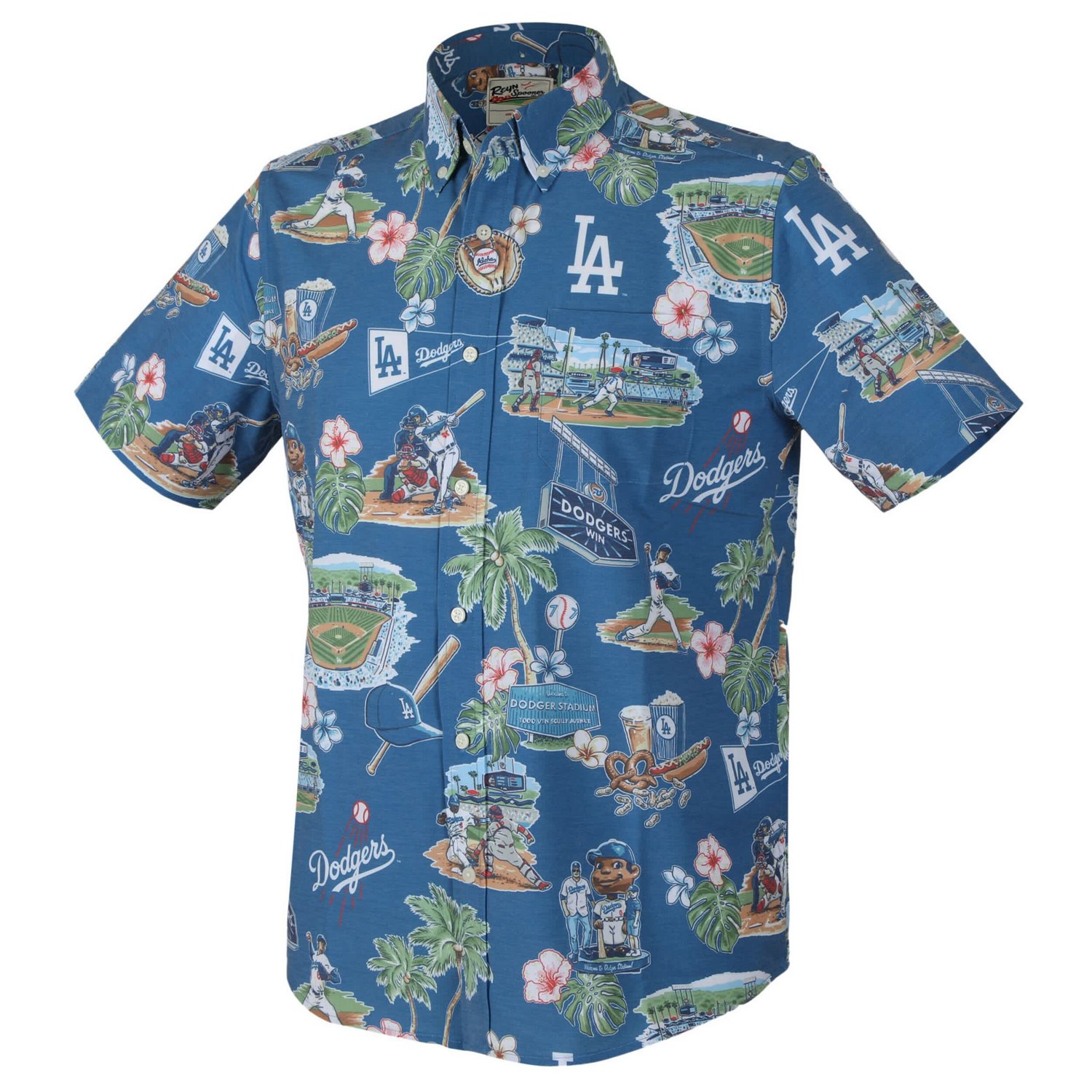 Reyn Spooner Los Angeles Dodgers Scenic Tri-Blend Performance Button-Up Top - view number 2