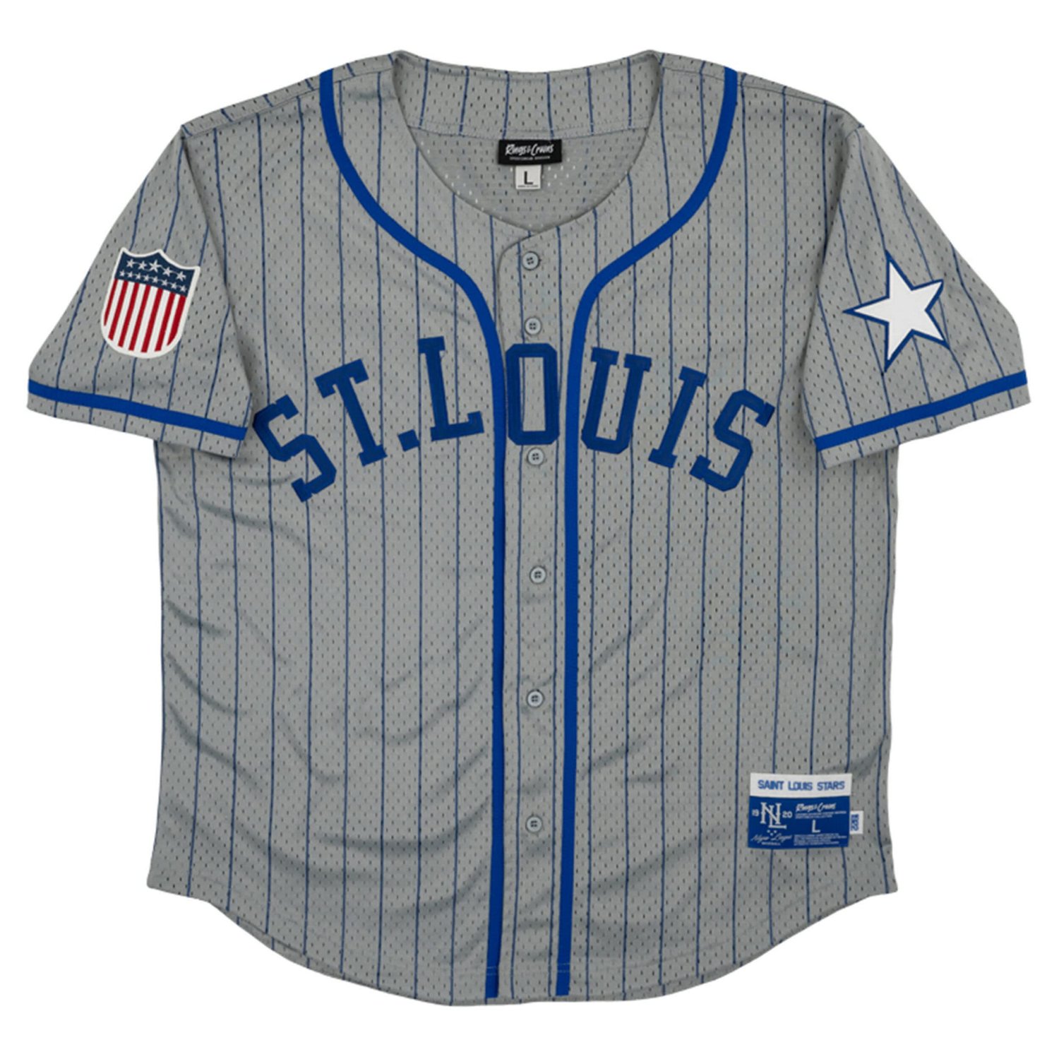 Rings  Crwns 17 St Louis Stars Mesh Button-Down Replica Jersey - view number 2
