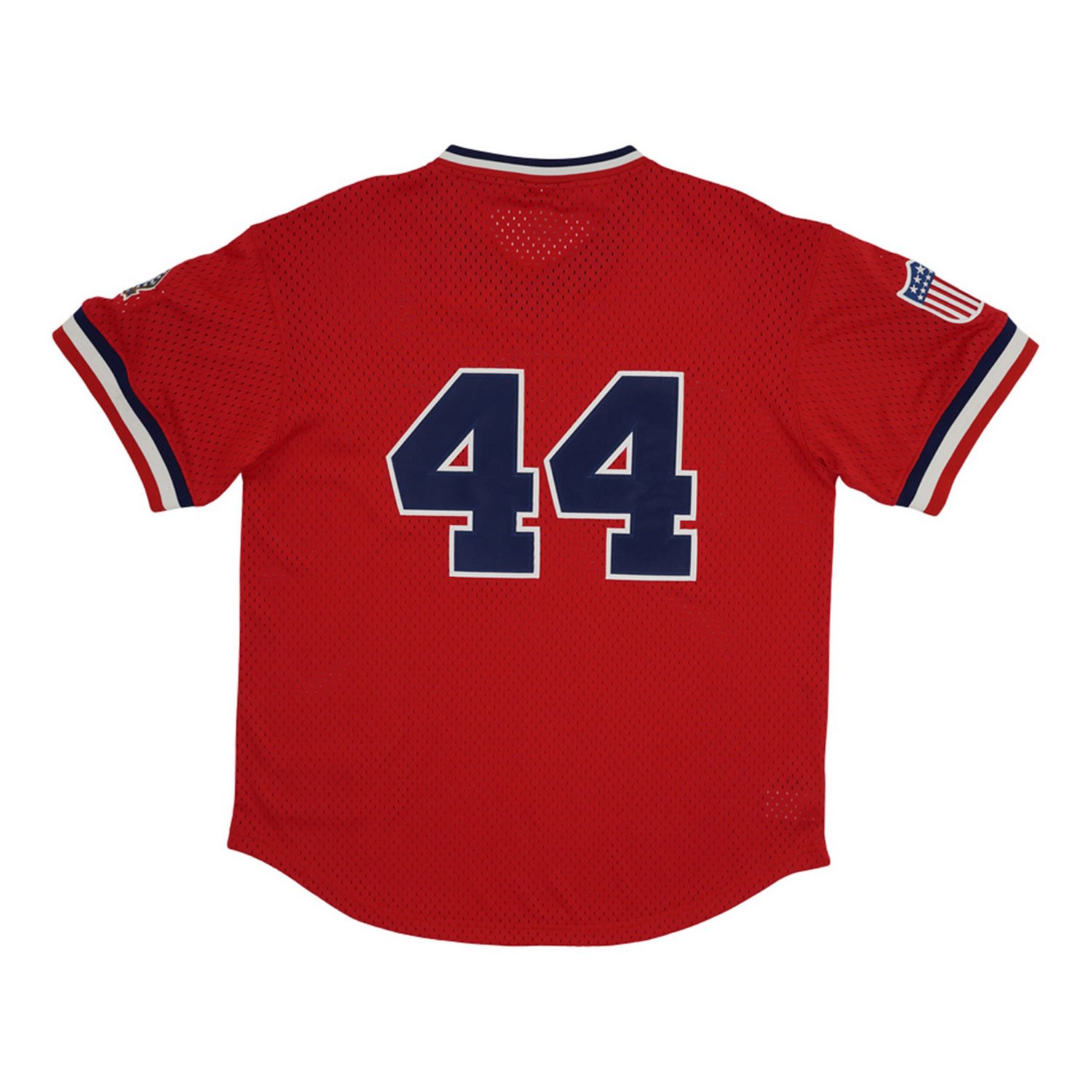 Rings  Crwns 44 Atlanta Black Crackers Mesh Replica V-Neck Jersey - view number 3