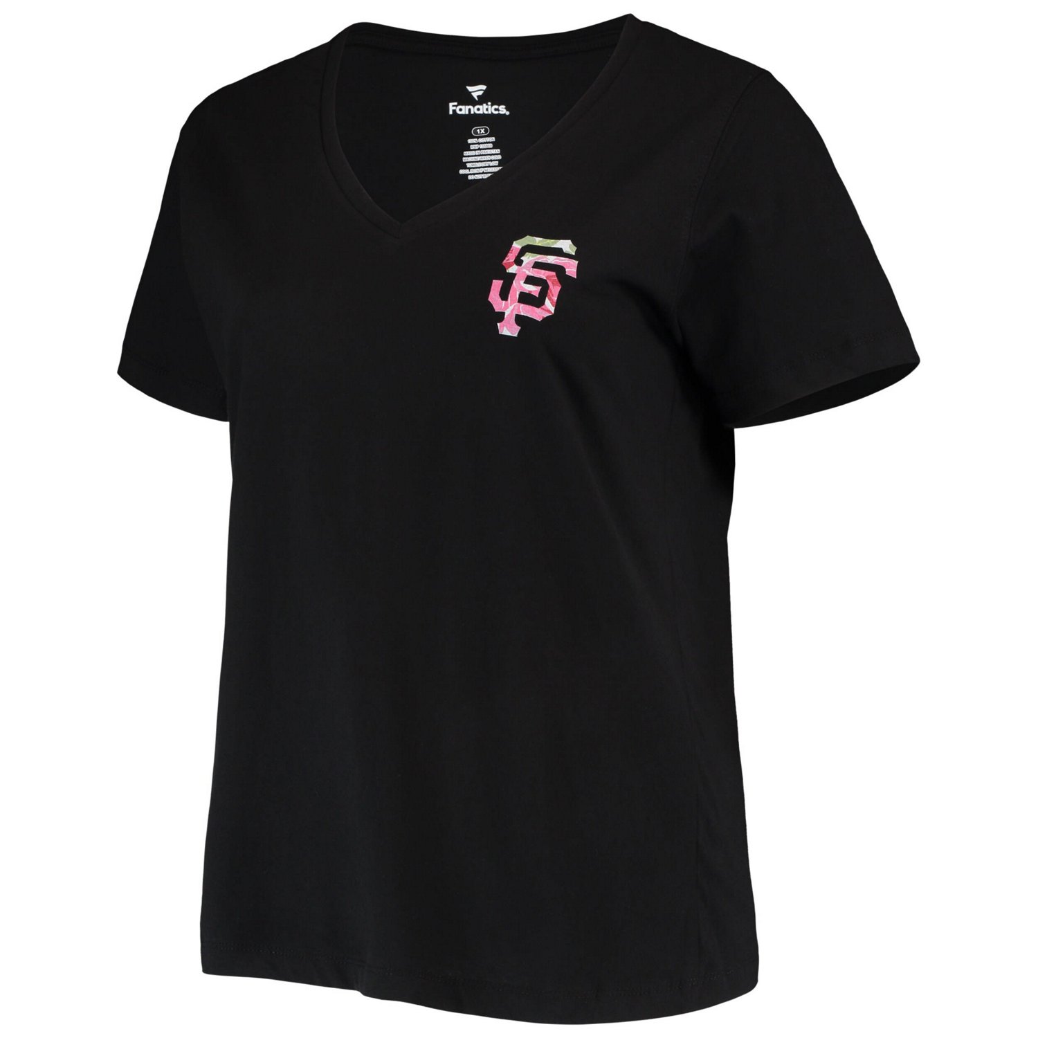San Francisco Giants Plus Size 1 Mom 2-Hit V-Neck T-Shirt - view number 2