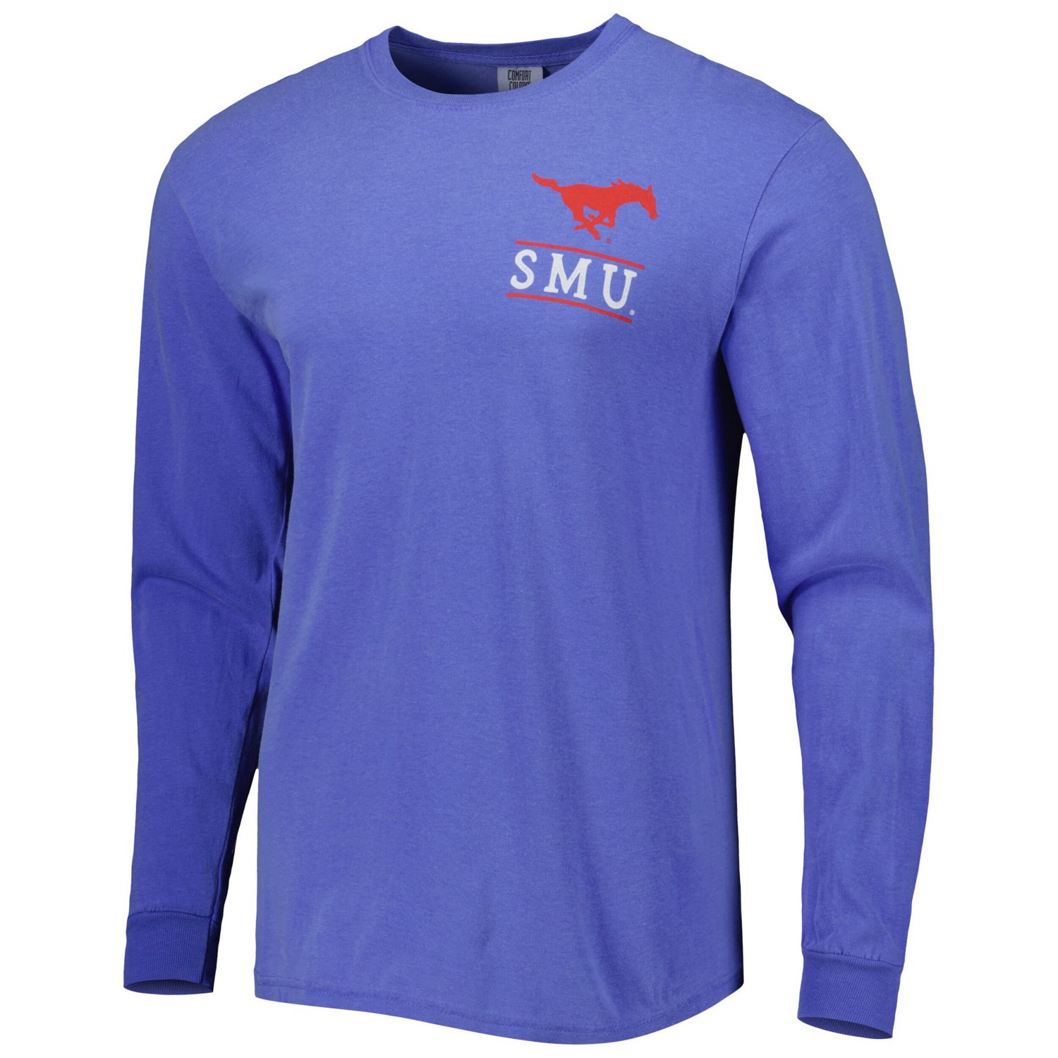 SMU Mustangs Circle Campus Scene Long Sleeve T-Shirt - view number 2