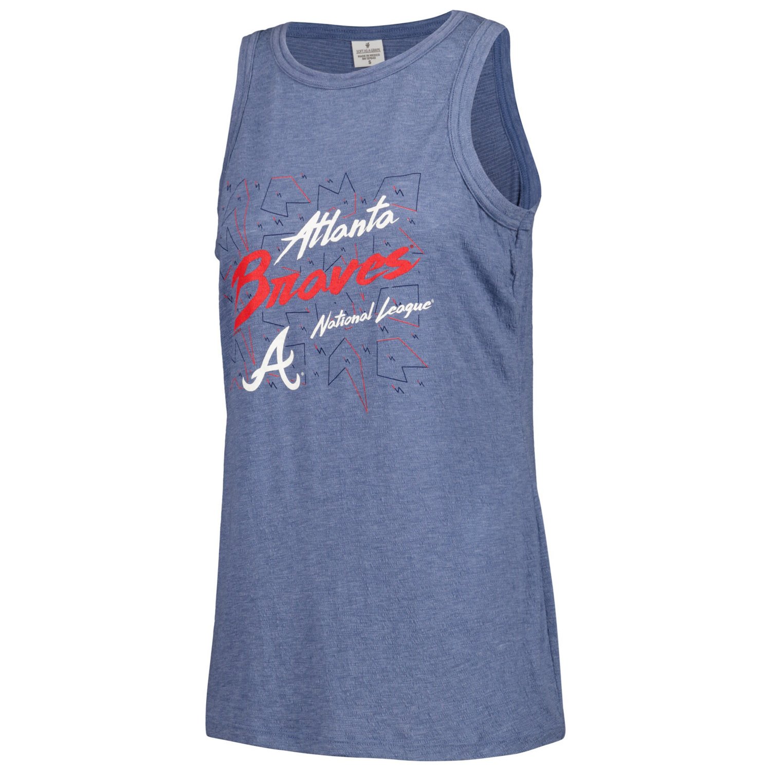 Soft as a Grape Atlanta Braves Gauze High Neck Tank Top
