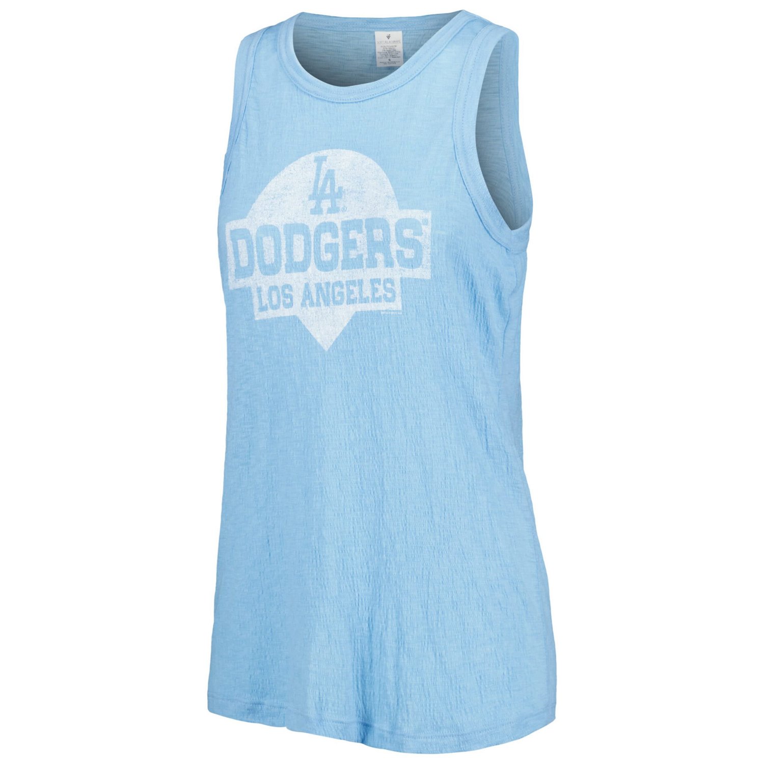 Soft as a Grape Los Angeles Dodgers Tri-Blend Tank Top - view number 2