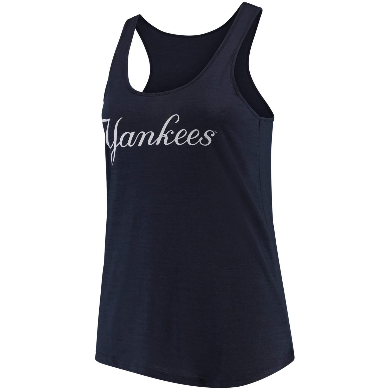 Soft as a Grape New York Yankees Plus Size Swing for the Fences Racerback Tank Top - view number 1