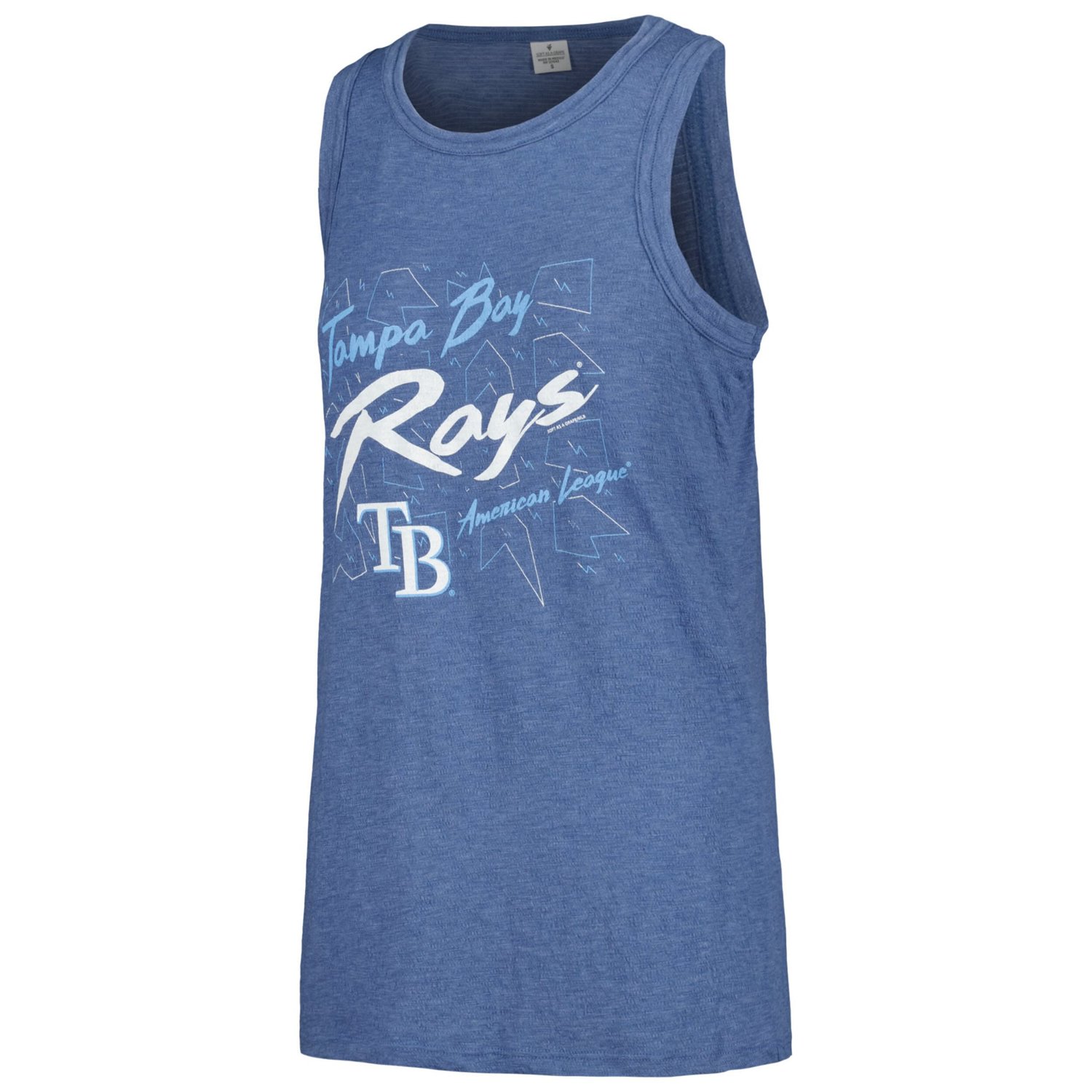 Soft as a Grape Tampa Bay Rays Gauze High Neck Tank Top - view number 2