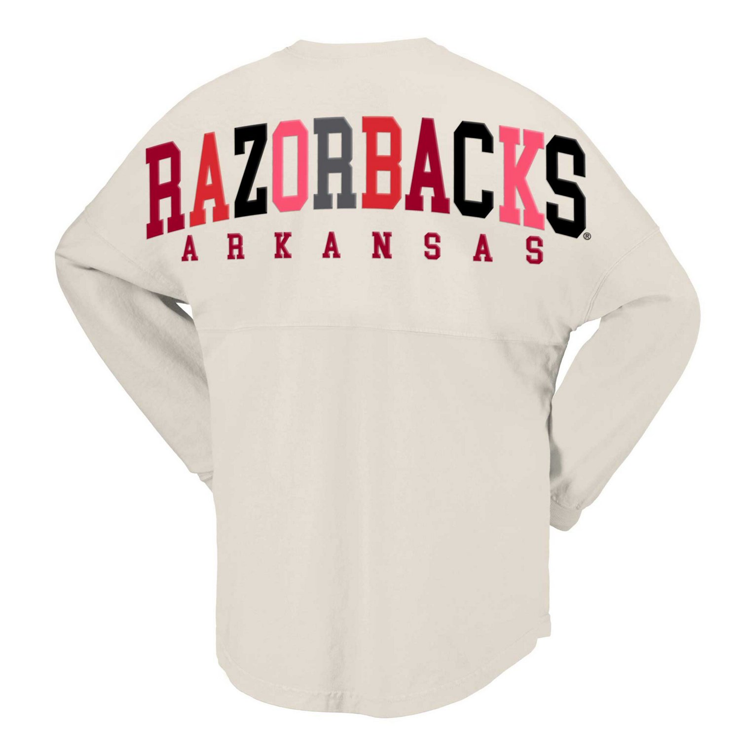 Spirit Jersey Arkansas Razorbacks Rainbow Arch Long Sleeve T-Shirt - view number 3