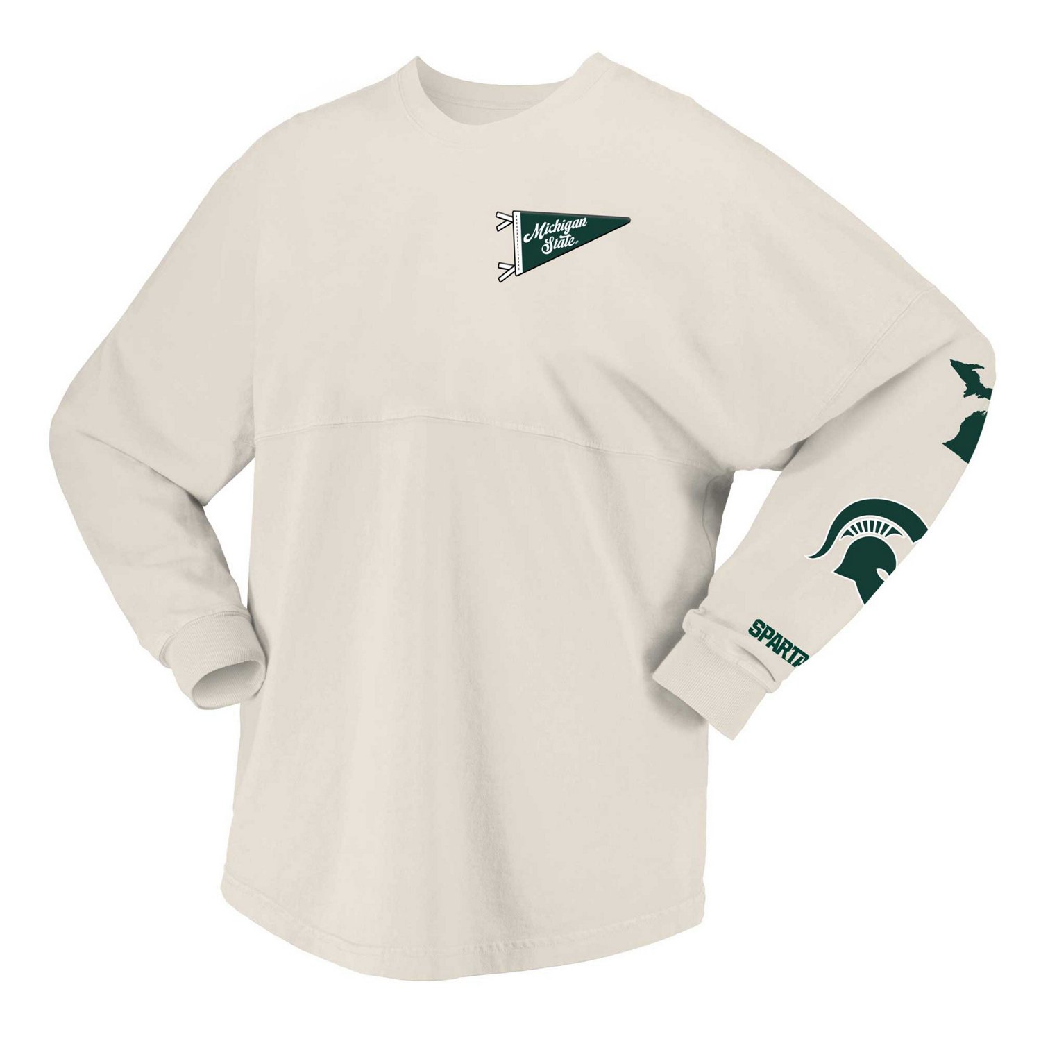 Spirit Jersey Michigan State Spartans Local Long Sleeve T-Shirt - view number 2