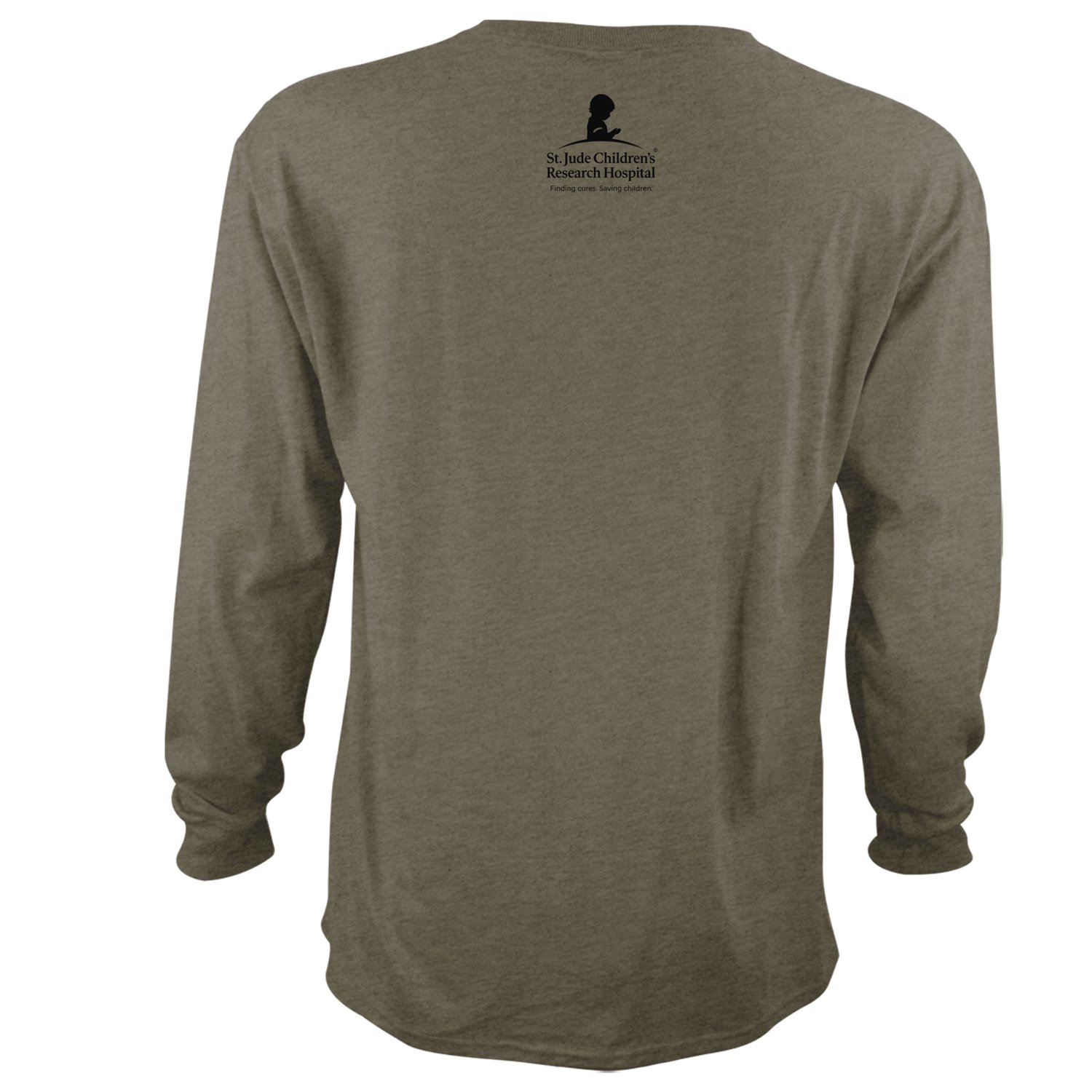 St. Jude’s Children’s Research Hospital Men’s Deer String Lights Long Sleeve Graphic T-shirt  - view number 2