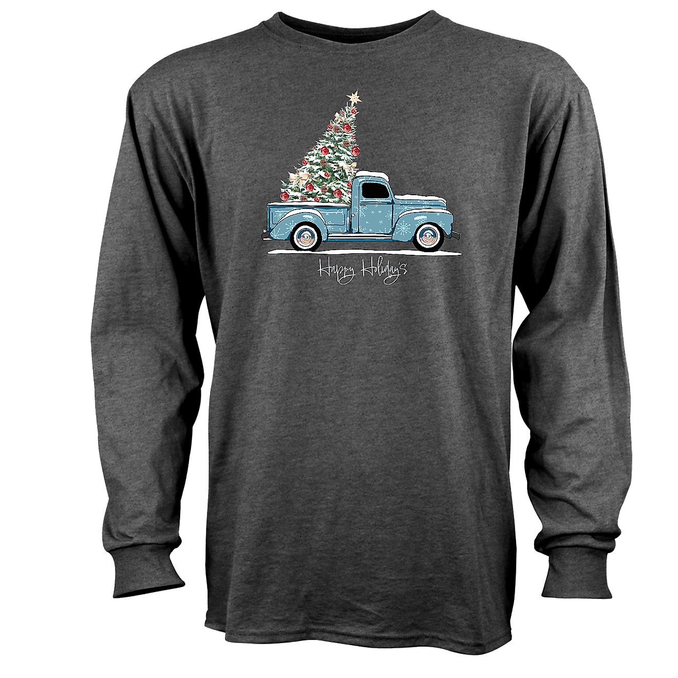 St. Jude's Children's Research Hospital Men's Happy Holidays Long Sleeve T-shirt                                                 - view number 1