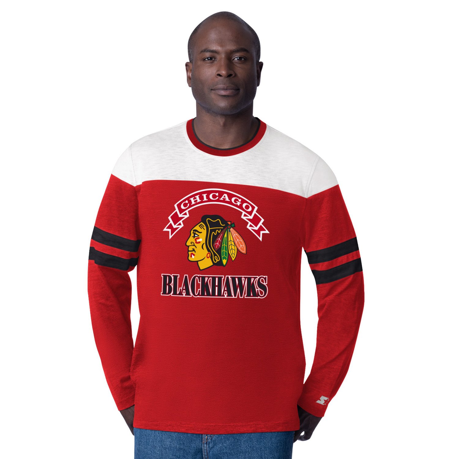 Starter Chicago Blackhawks Blitz Durene Long Sleeve T-Shirt - view number 1