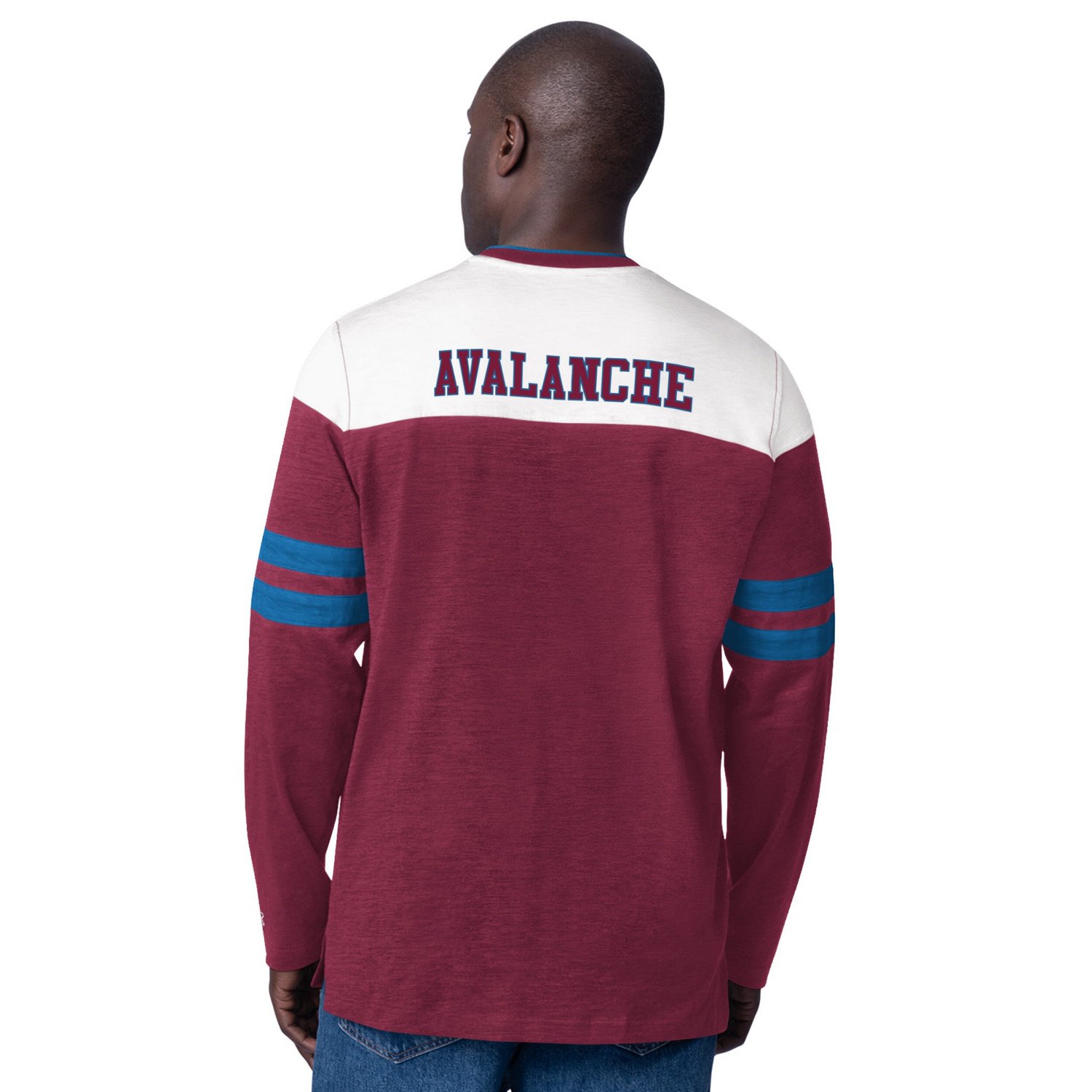 Starter Colorado Avalanche Blitz Durene Long Sleeve T-Shirt                                                                      - view number 2