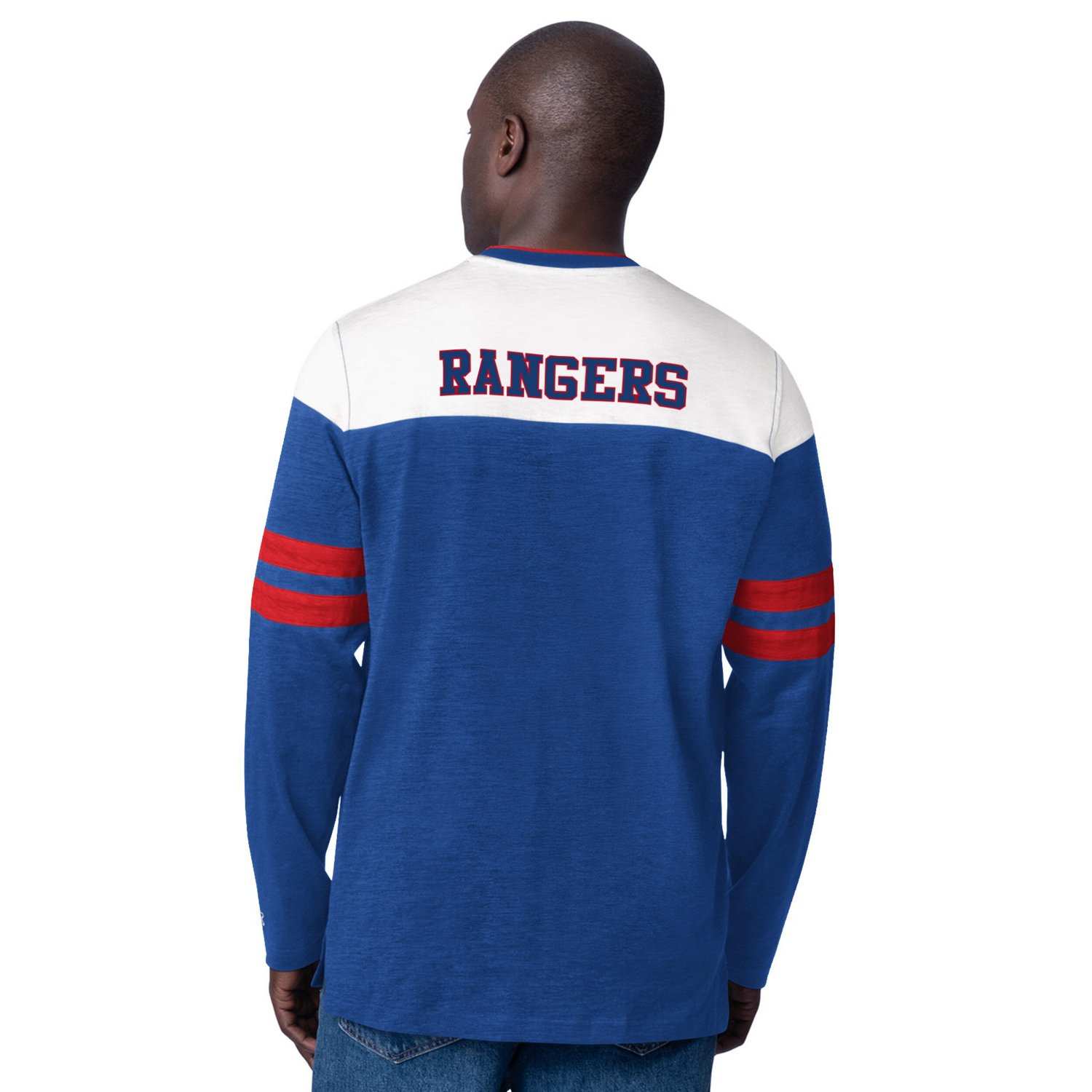 Starter New York Rangers Blitz Durene Long Sleeve T-Shirt
