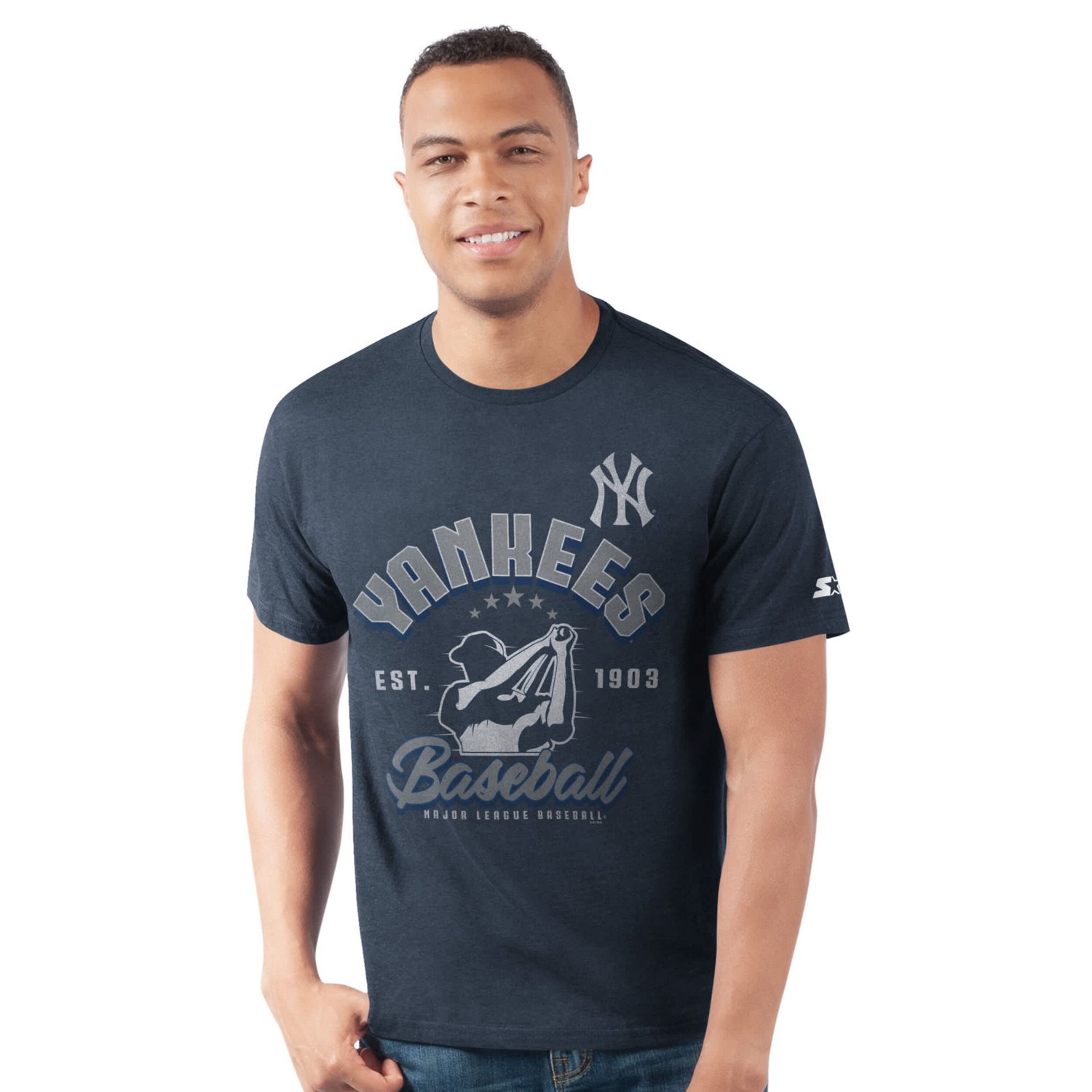 Starter New York Yankees Prime Time Batter T-Shirt