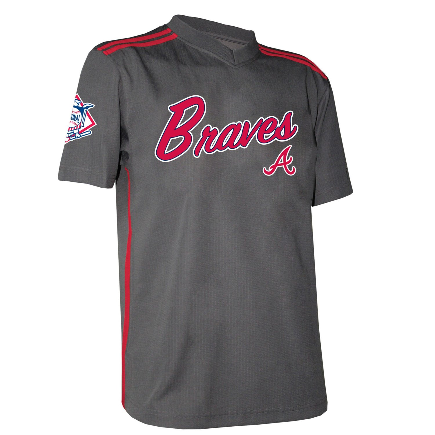 Stitches Atlanta Braves Team V-Neck Jersey - view number 2