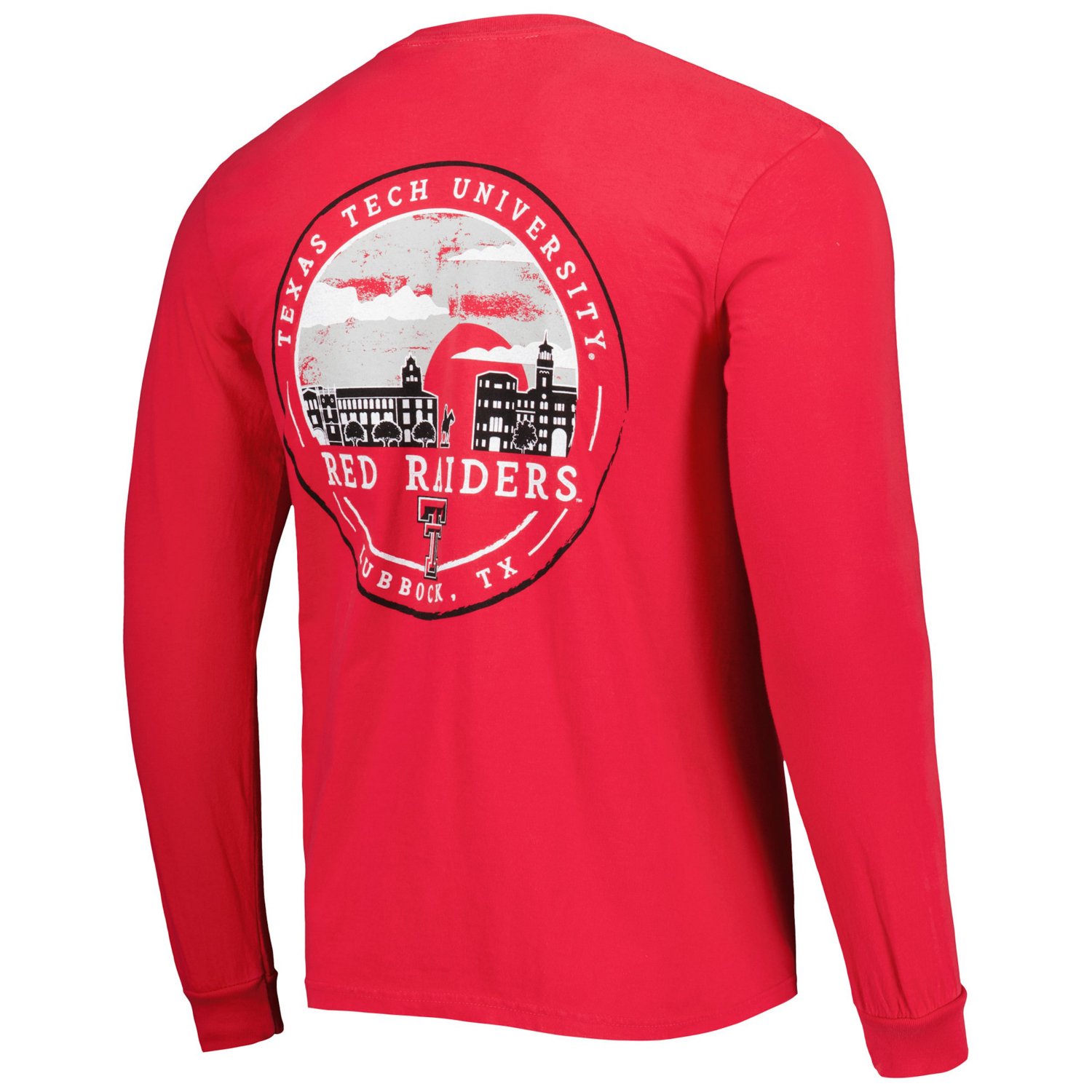 Texas Tech Raiders Circle Campus Scene Long Sleeve T-Shirt - view number 3