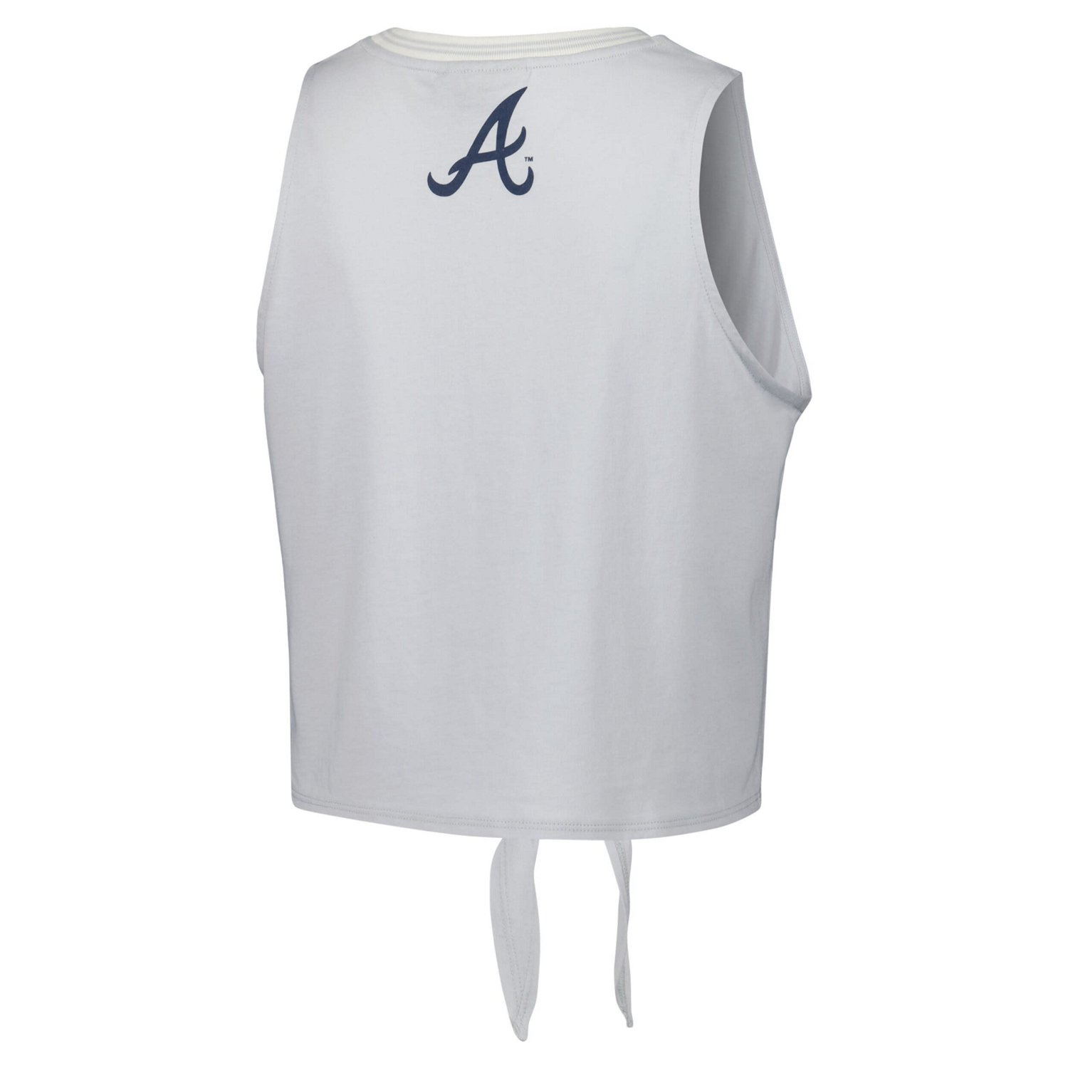 The Wild Collective Atlanta Braves Twisted Tie Front Tank Top