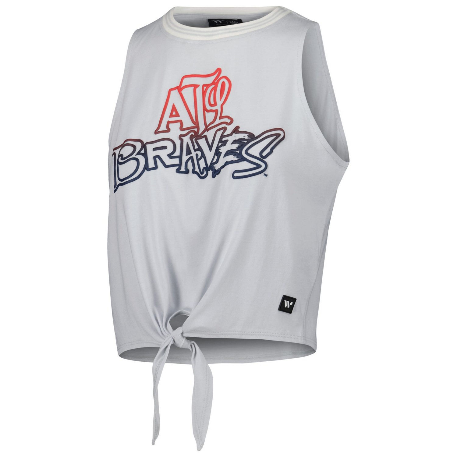 The Wild Collective Atlanta Braves Twisted Tie Front Tank Top - view number 2