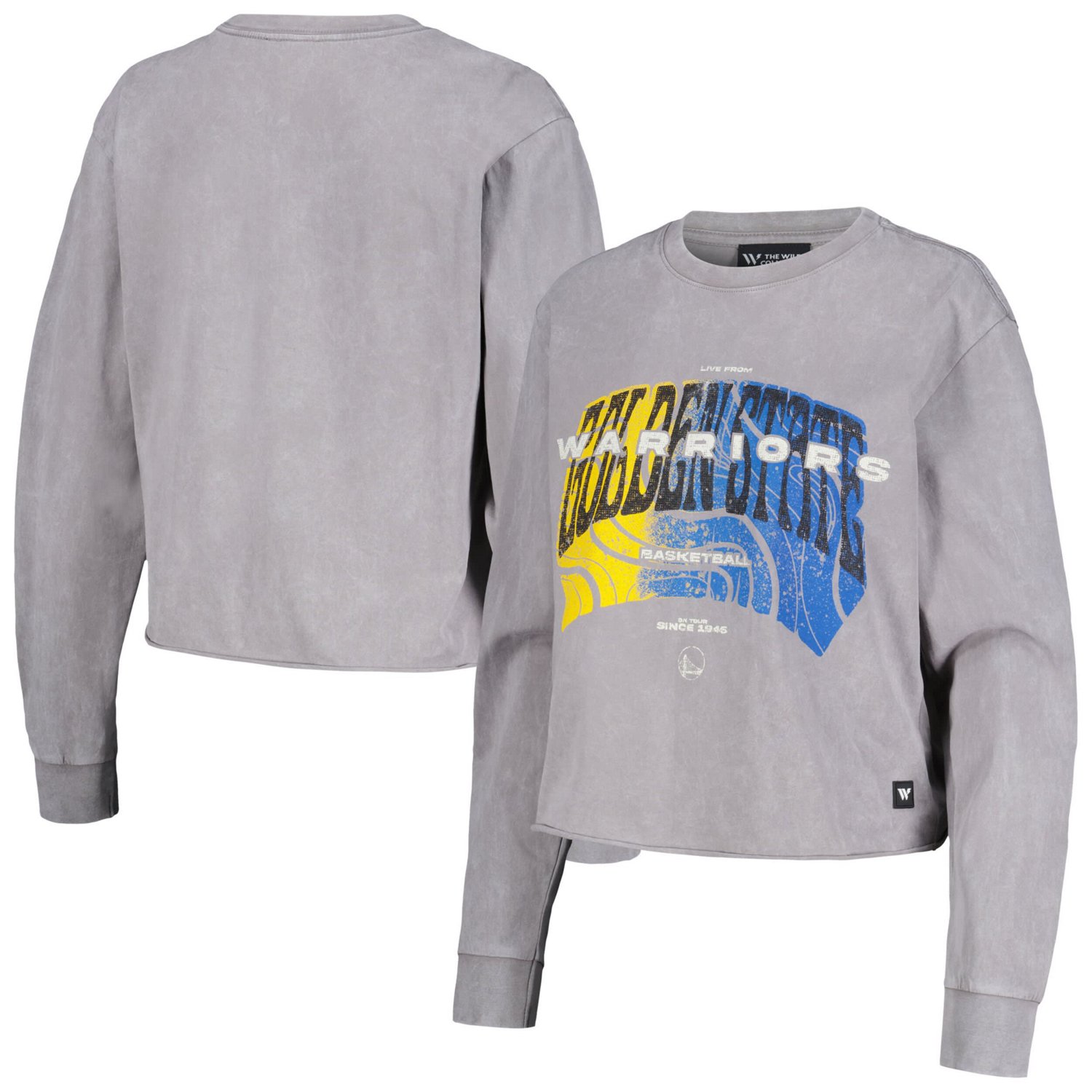 The Wild Collective Golden State Warriors Band Cropped Long Sleeve T-Shirt - view number 1