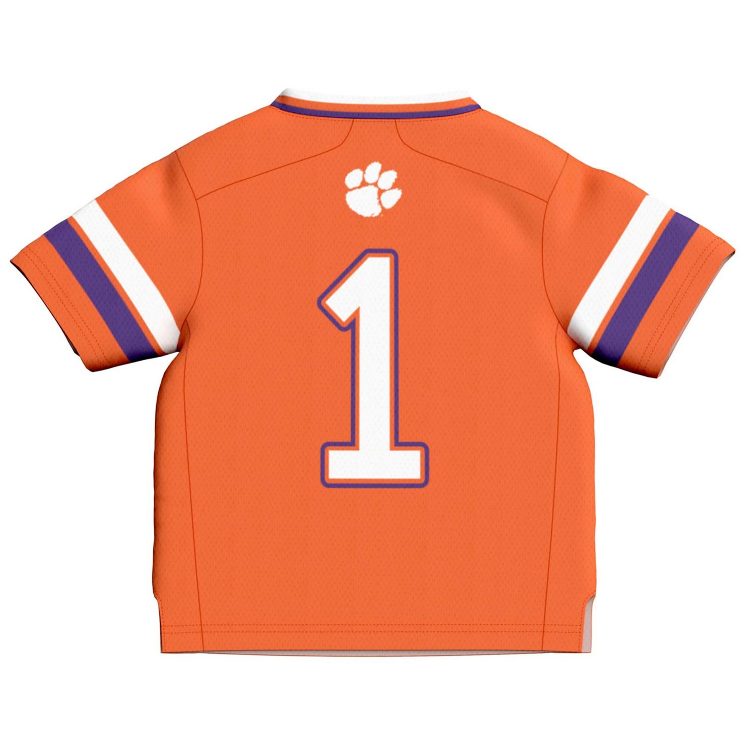Toddler GameDay Greats 1 Clemson Tigers Lightweight Collegiate Football Fashion Jersey                                           - view number 3