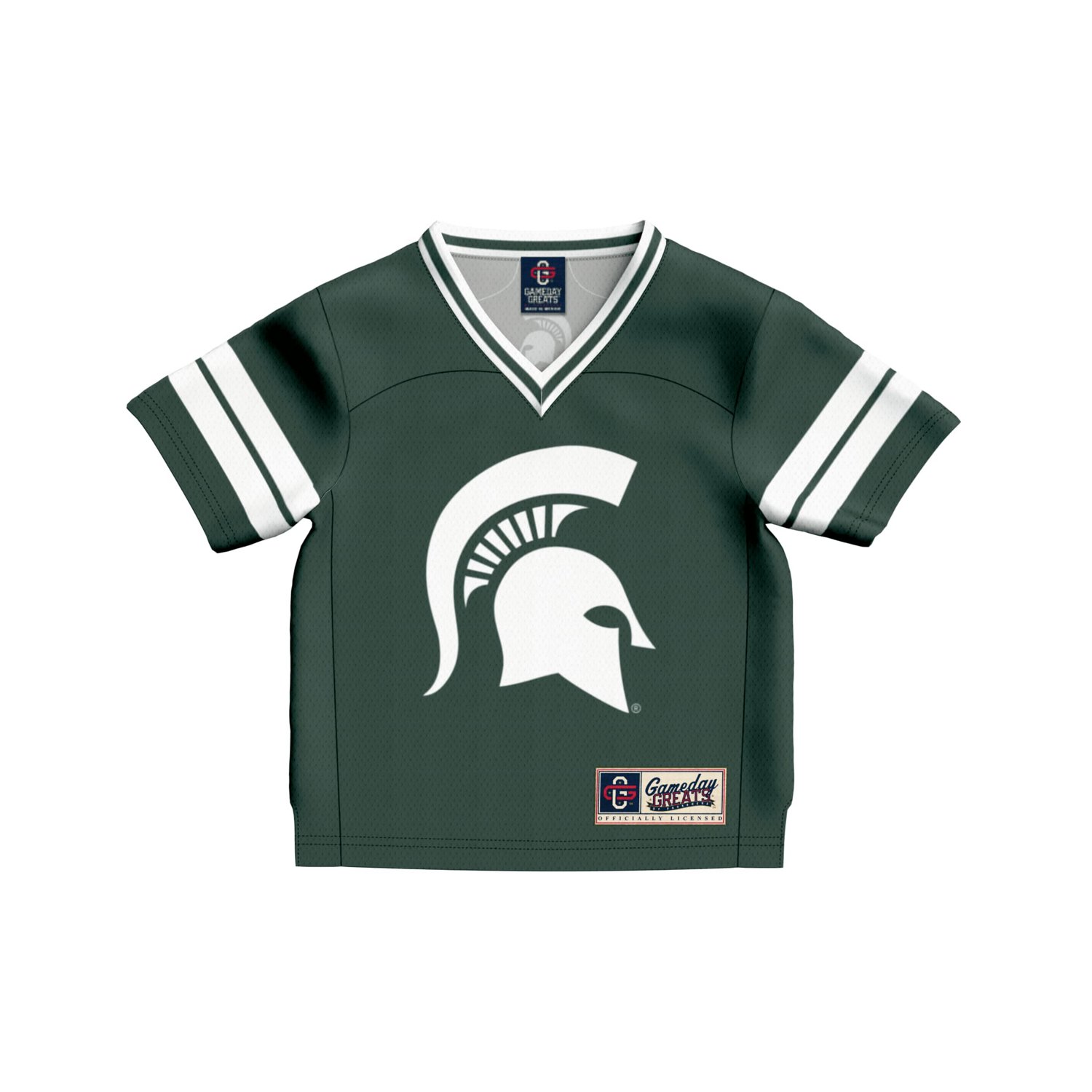 Toddler GameDay Greats 1 Michigan State Spartans Lightweight Collegiate Football Fashion Jersey                                  - view number 2