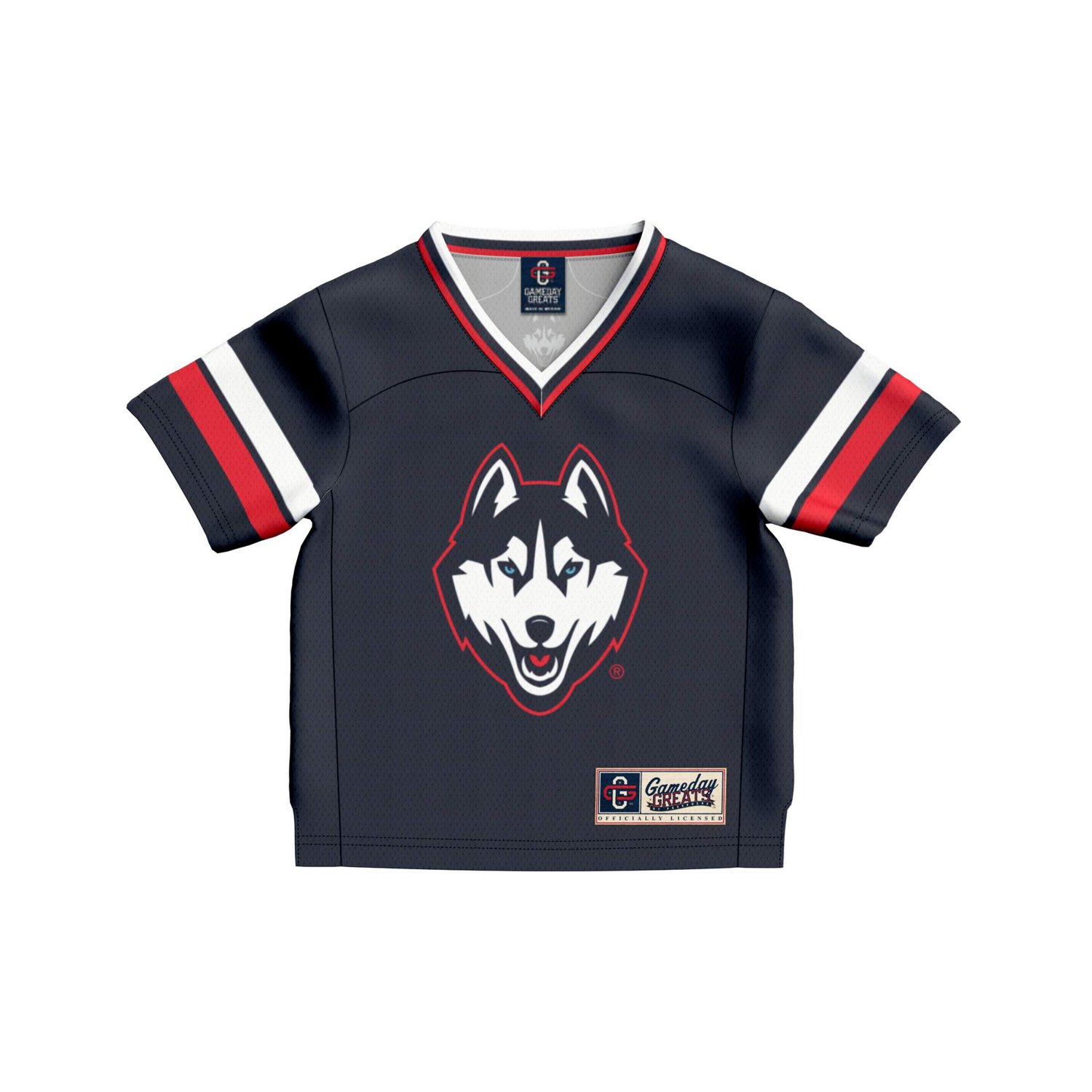 Toddler GameDay Greats 1 UConn Huskies Lightweight Collegiate Football Fashion Jersey                                            - view number 2