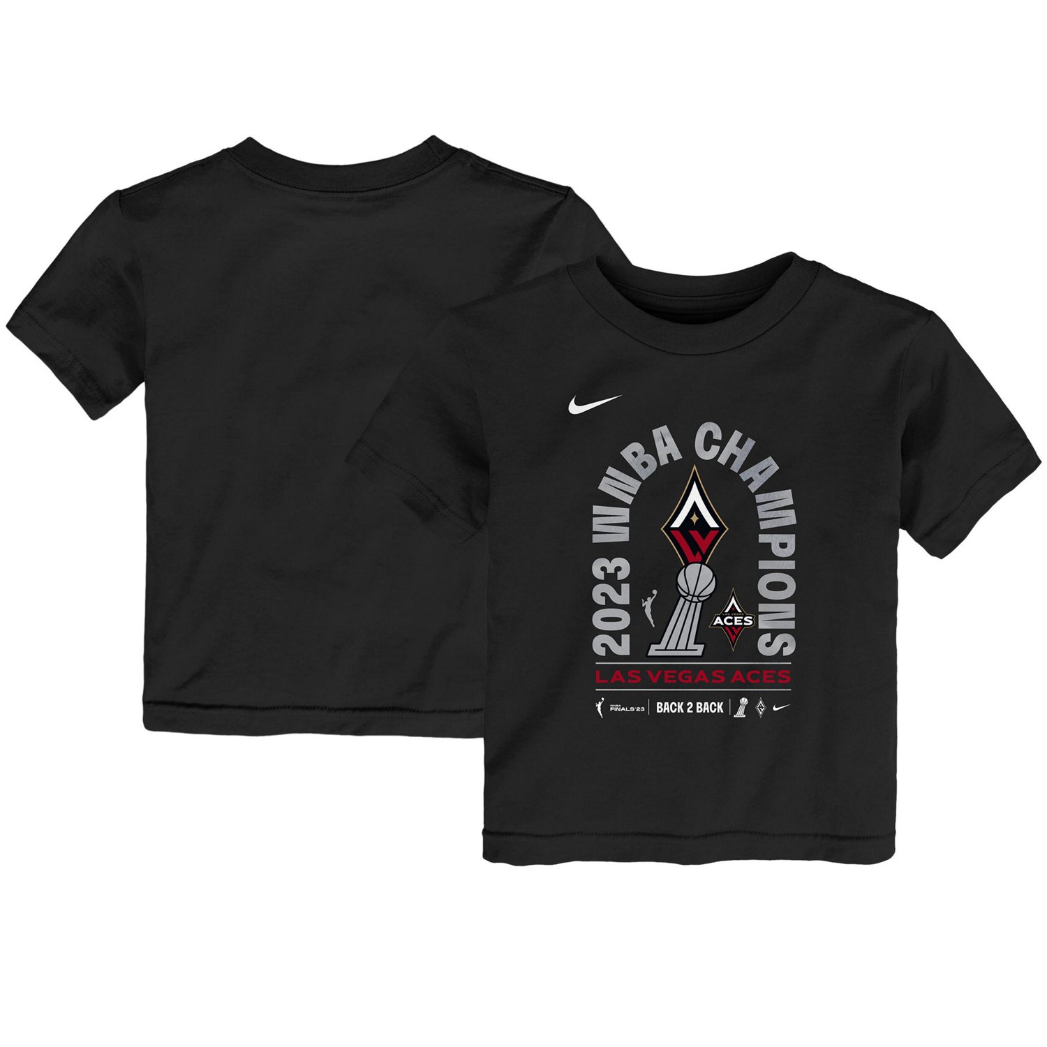 Toddler Nike Las Vegas Aces 2023 WNBA Finals Champions Locker Room Authentic T-Shirt                                             - view number 1