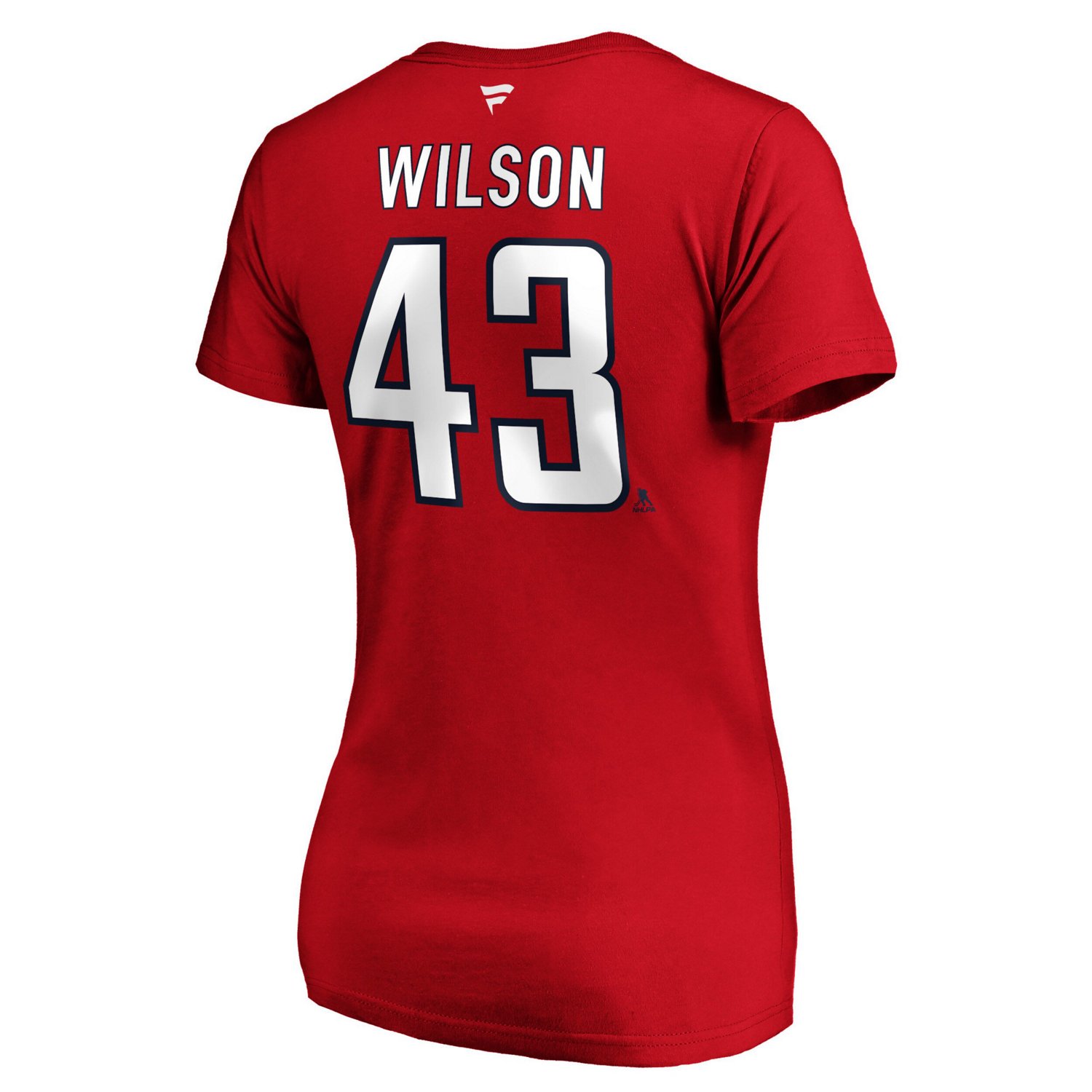 Tom Wilson Washington Capitals Authentic Stack Name and Number V-Neck T-Shirt                                                    - view number 3