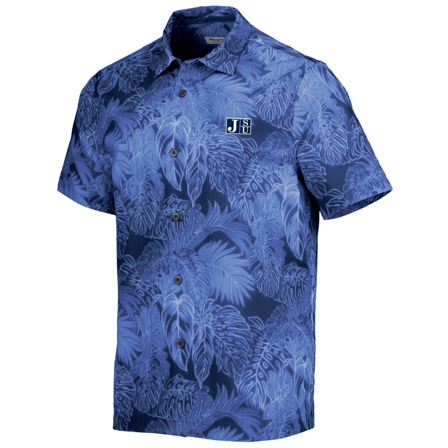 Tommy Bahama Jackson State Tigers Bahama Coast Luminescent Frond Camp IslandZone Button-Up Shirt - view number 2