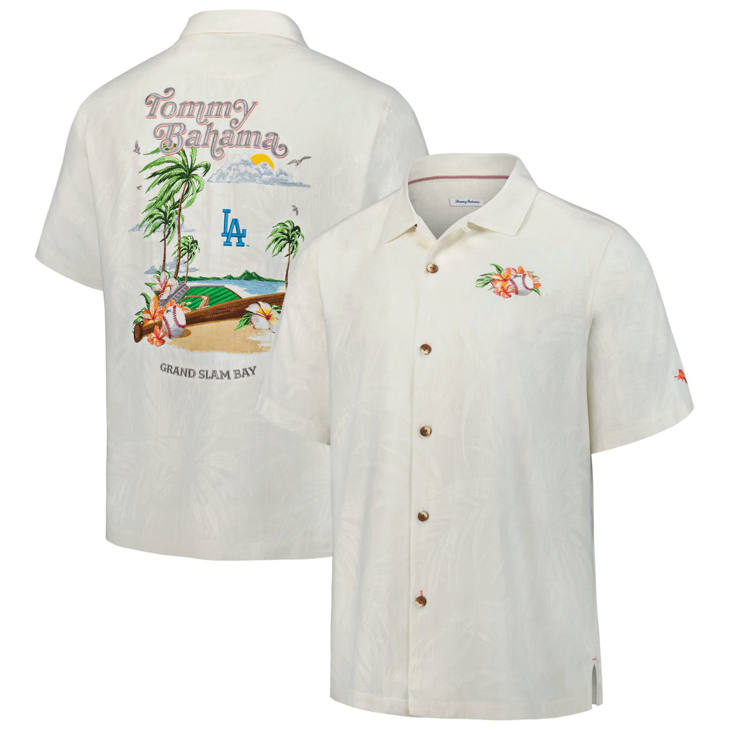 Tommy Bahama Los Angeles Dodgers Grand Slam Bay Camp Button-Up Shirt - view number 1
