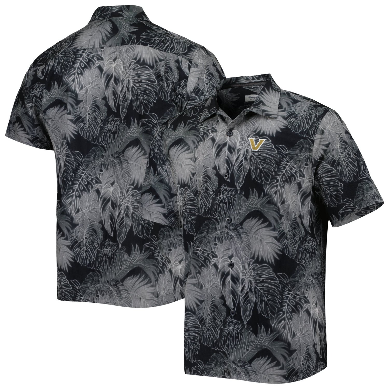 Tommy Bahama Vanderbilt Commodores Coast Luminescent Fronds IslandZone  Button-Up Camp Shirt