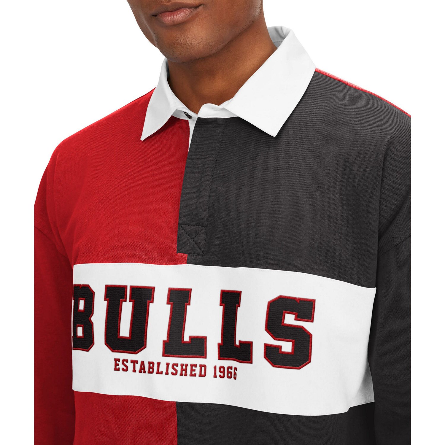 Tommy Jeans /Black Chicago Bulls Ronnie Rugby Long Sleeve T-Shirt                                                                - view number 3