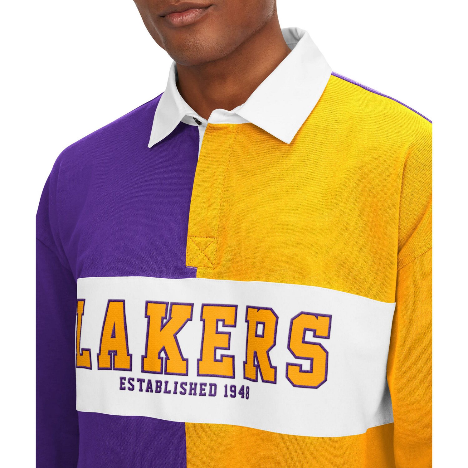 Tommy Jeans /Gold Los Angeles Lakers Ronnie Rugby Long Sleeve T-Shirt                                                            - view number 3