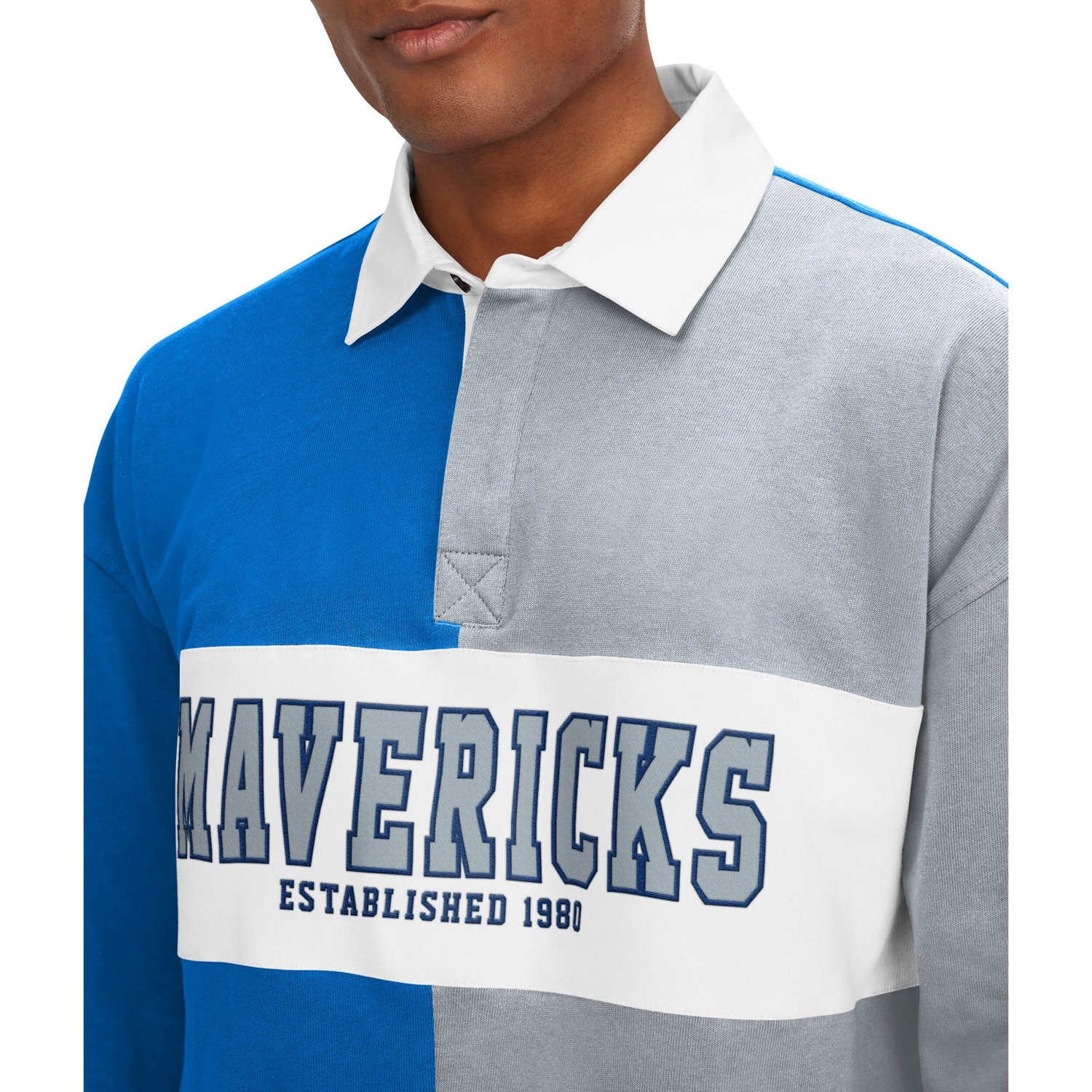Tommy Jeans /Gray Dallas Mavericks Ronnie Rugby Long Sleeve T-Shirt                                                              - view number 3