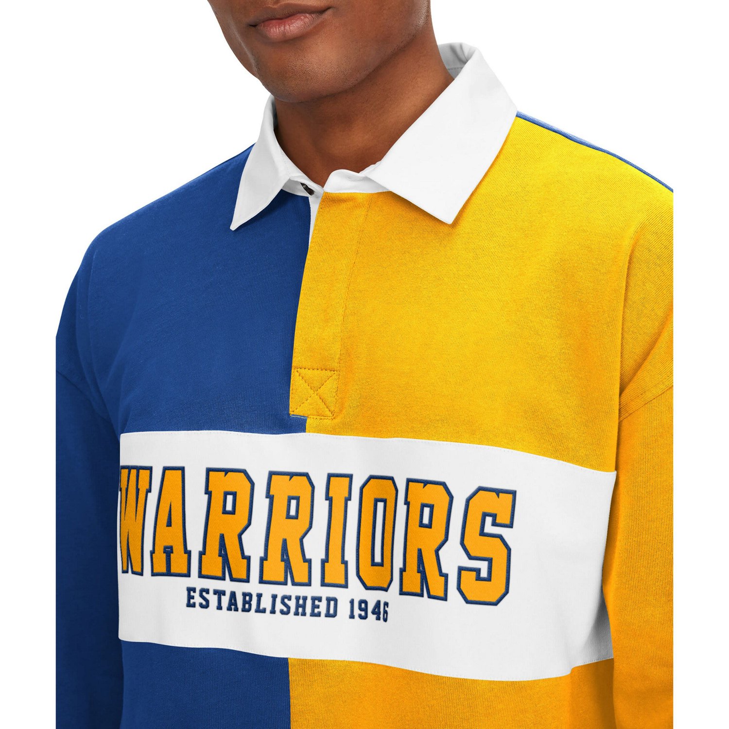 Tommy Jeans /Yellow Golden State Warriors Ronnie Rugby Long Sleeve T-Shirt                                                       - view number 3