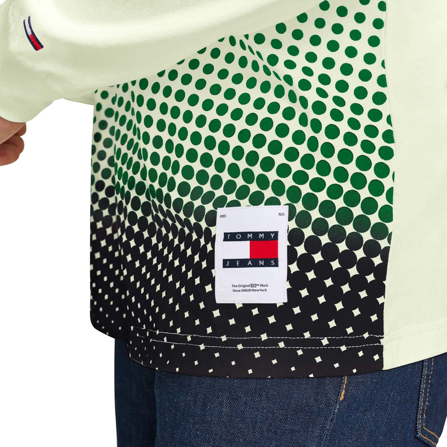 Tommy Jeans Boston Celtics Ben Vintage Applique Long Sleeve Hoodie T-Shirt - view number 3