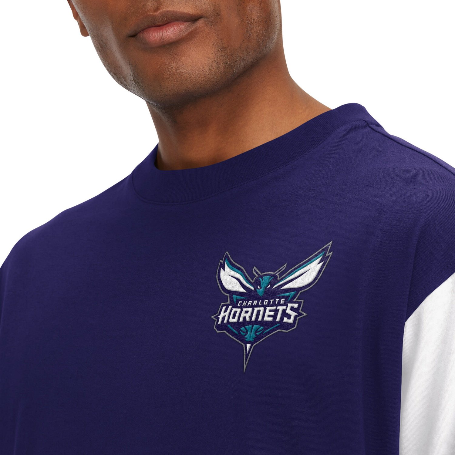 Tommy Jeans Charlotte Hornets Richie Color Block Long Sleeve T-Shirt                                                             - view number 3