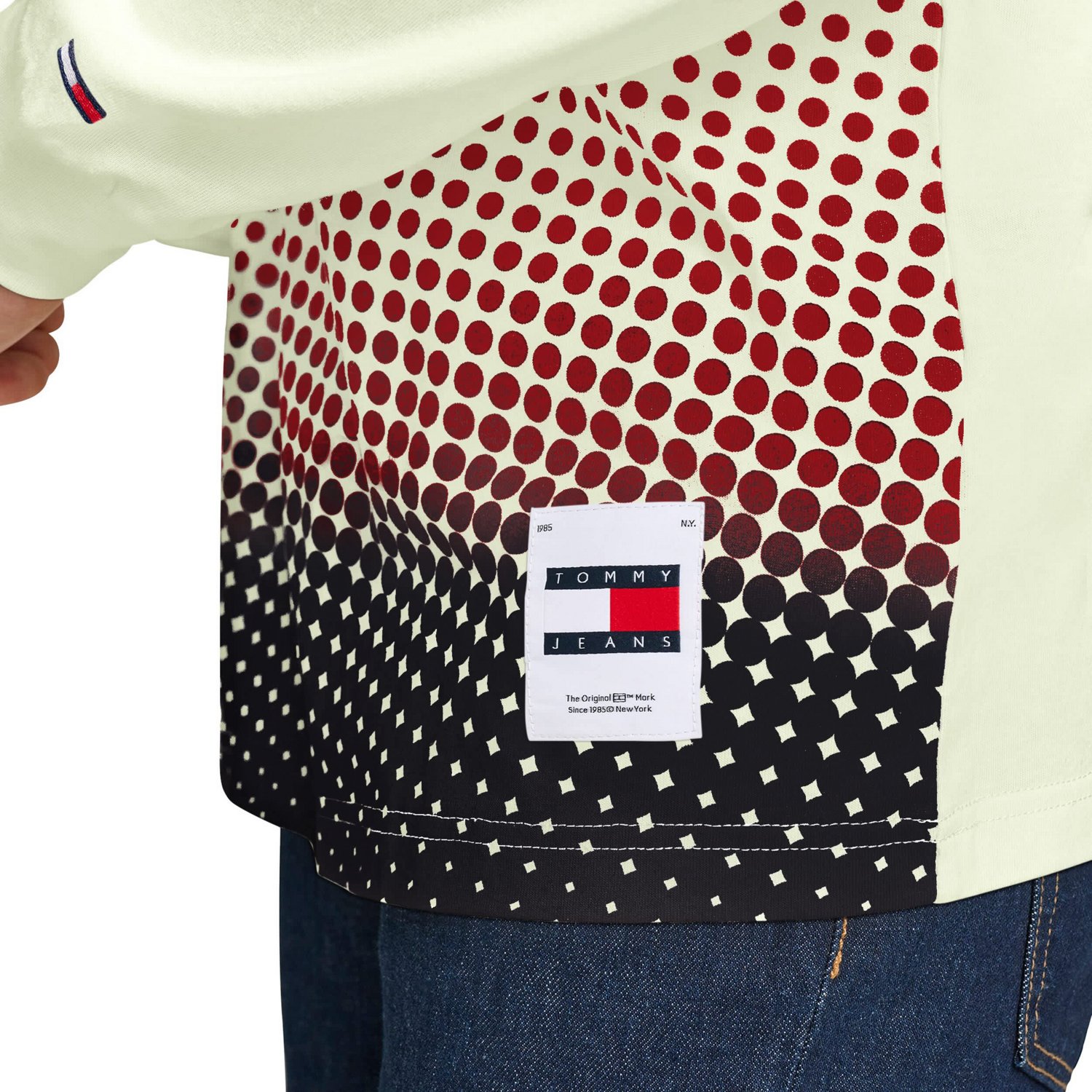 Tommy Jeans Chicago Bulls Ben Vintage Applique Long Sleeve Hoodie T-Shirt - view number 3