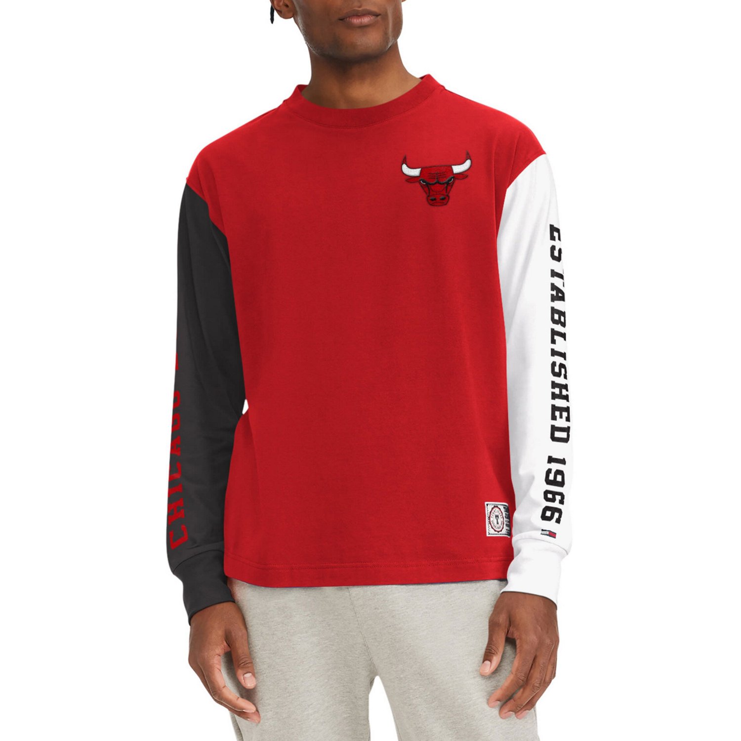 Tommy Jeans Chicago Bulls Richie Color Block Long Sleeve T-Shirt