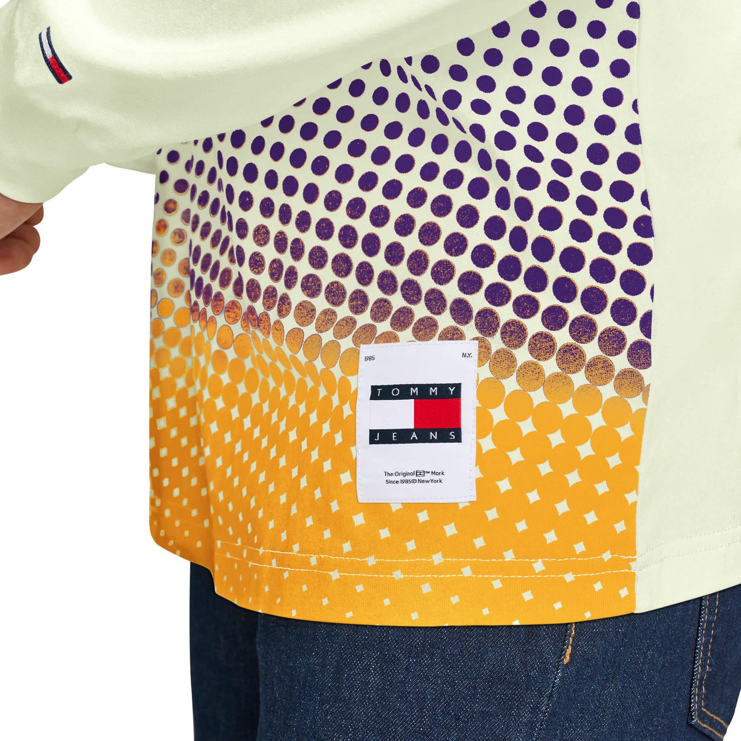 Tommy Jeans Los Angeles Lakers Ben Vintage Applique Long Sleeve Hoodie T-Shirt - view number 3