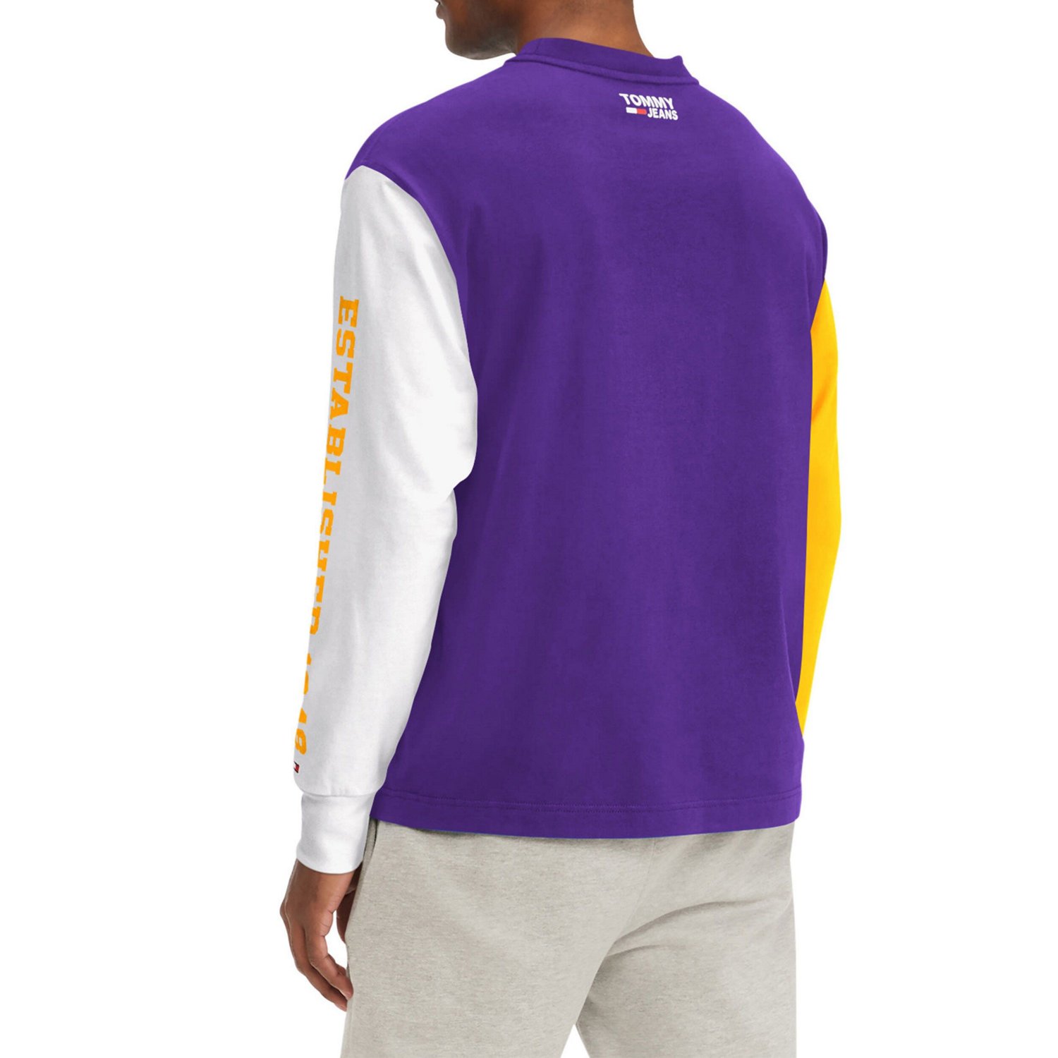 Tommy Jeans Los Angeles Lakers Richie Color Block Long Sleeve T-Shirt                                                            - view number 2