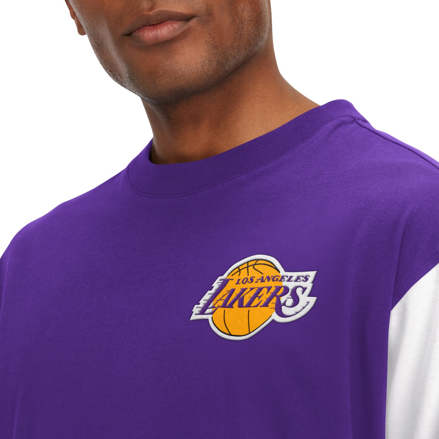 Tommy Jeans Los Angeles Lakers Richie Color Block Long Sleeve T-Shirt                                                            - view number 3