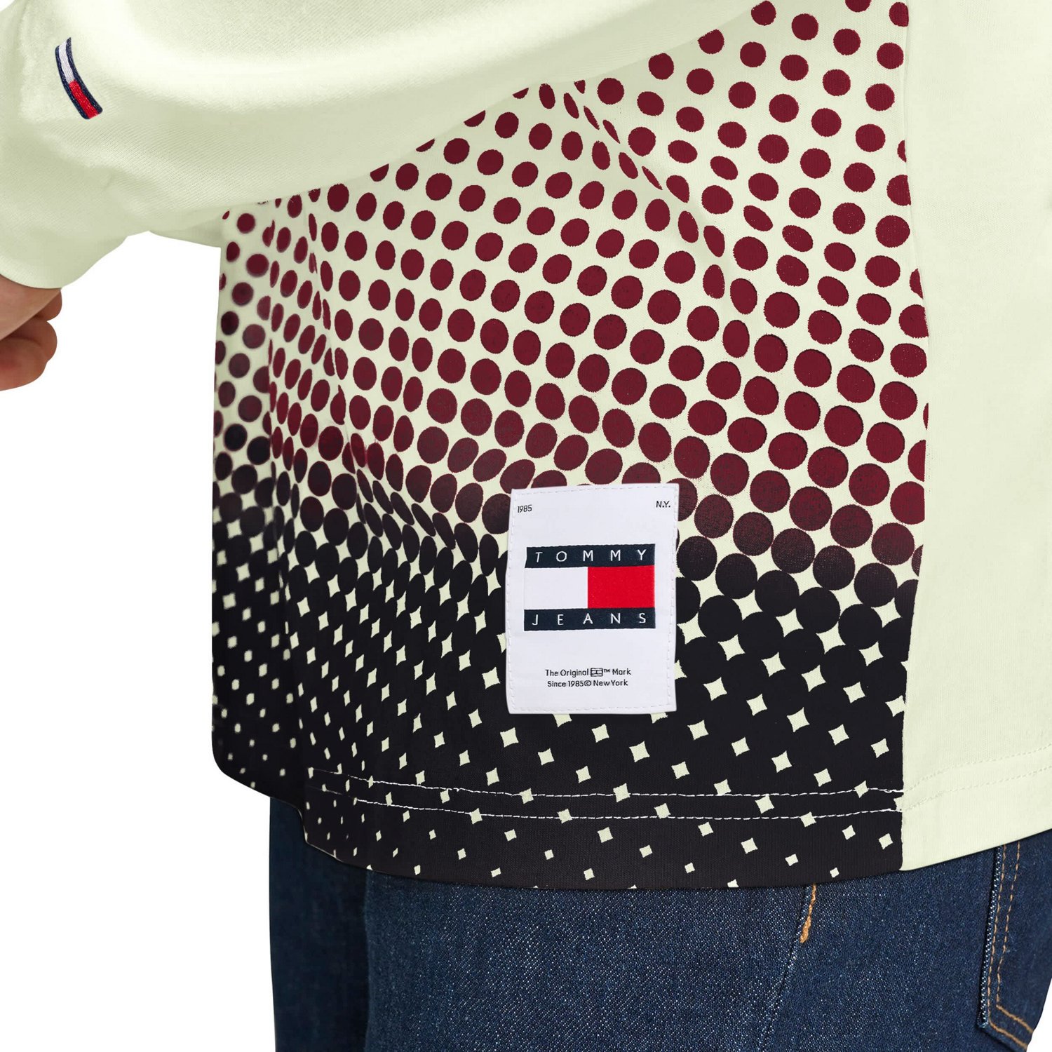 Tommy Jeans Miami Heat Ben Vintage Applique Long Sleeve Hoodie T-Shirt - view number 3