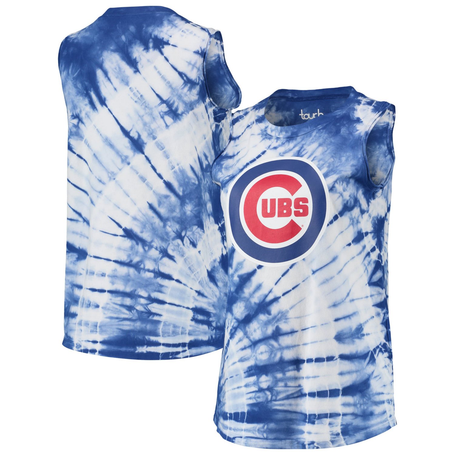 Touch Chicago Cubs Money Ball Tie-Dye Tank Top